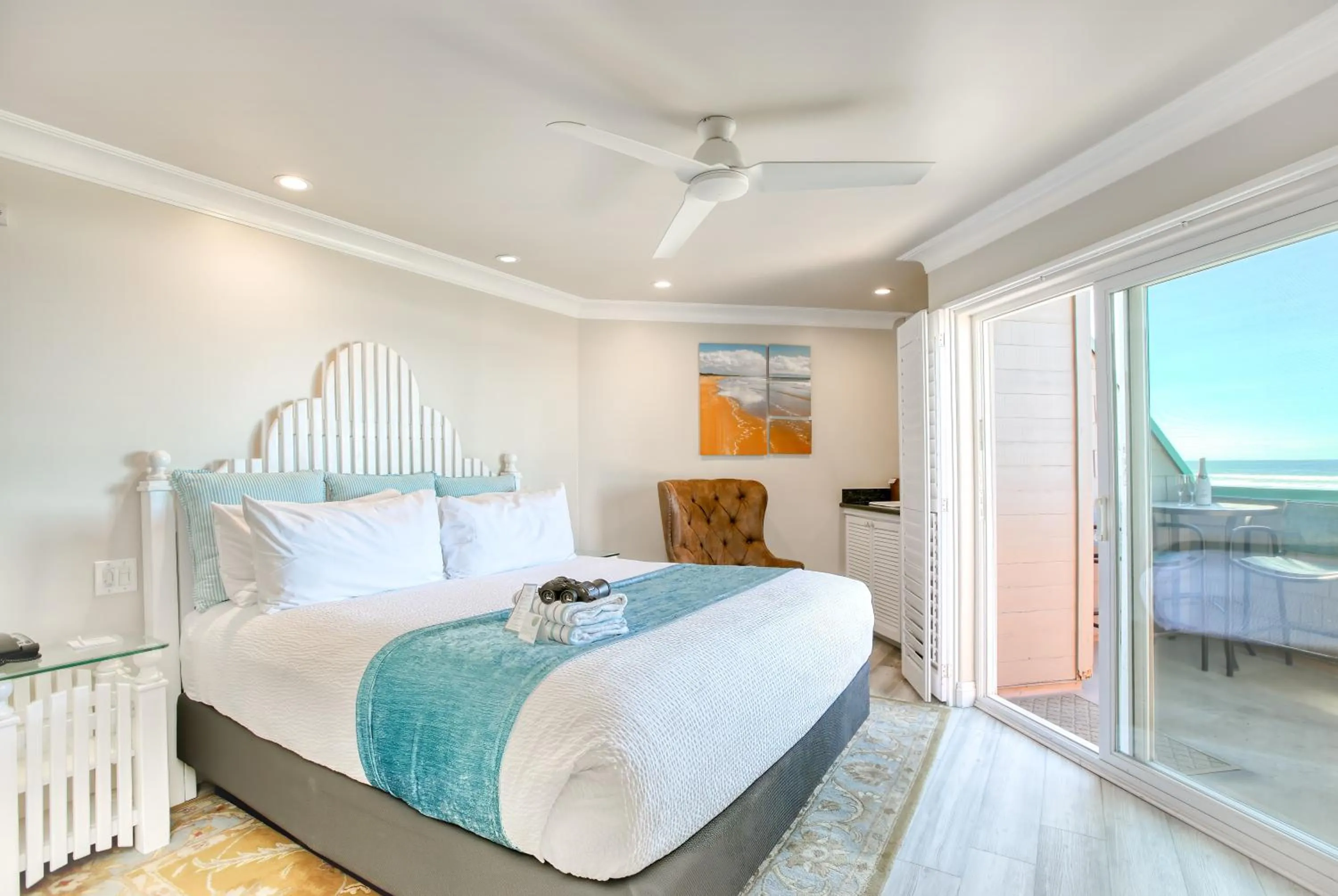 Bed in SeaVenture Beach Hotel