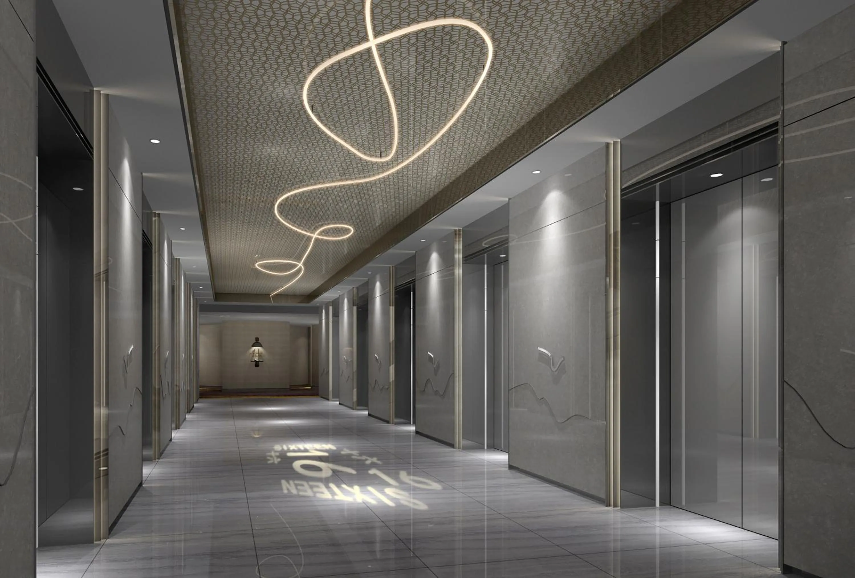 elevator in Renaissance Shenzhen Luohu Hotel