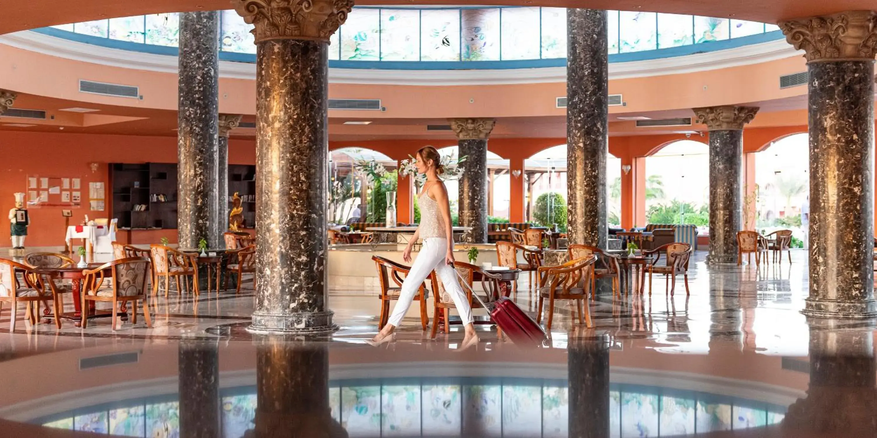 Lobby or reception in Three Corners Happy Life Beach Resort Lobby or reception in Three Corners Happy Life Beach Resort