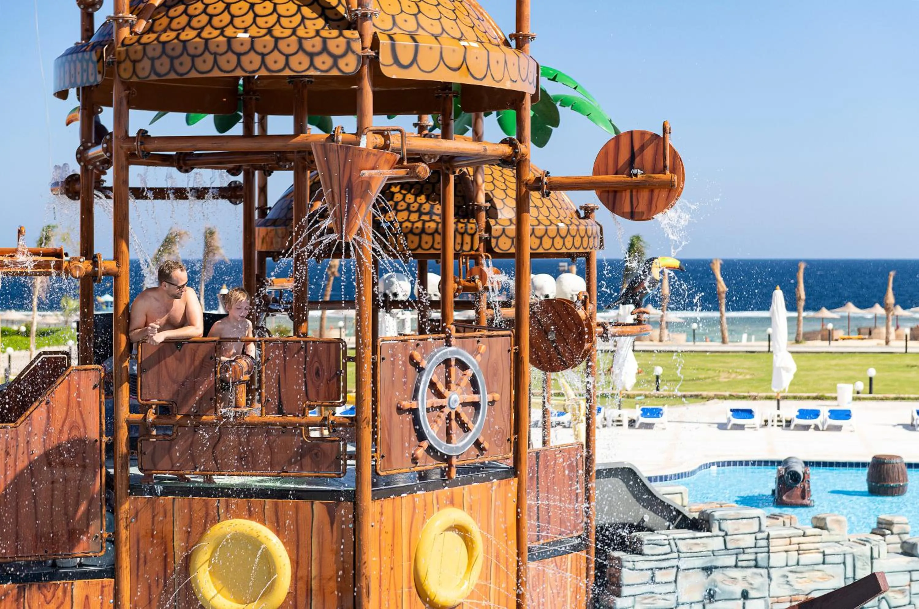 Aqua park in Three Corners Happy Life Beach Resort