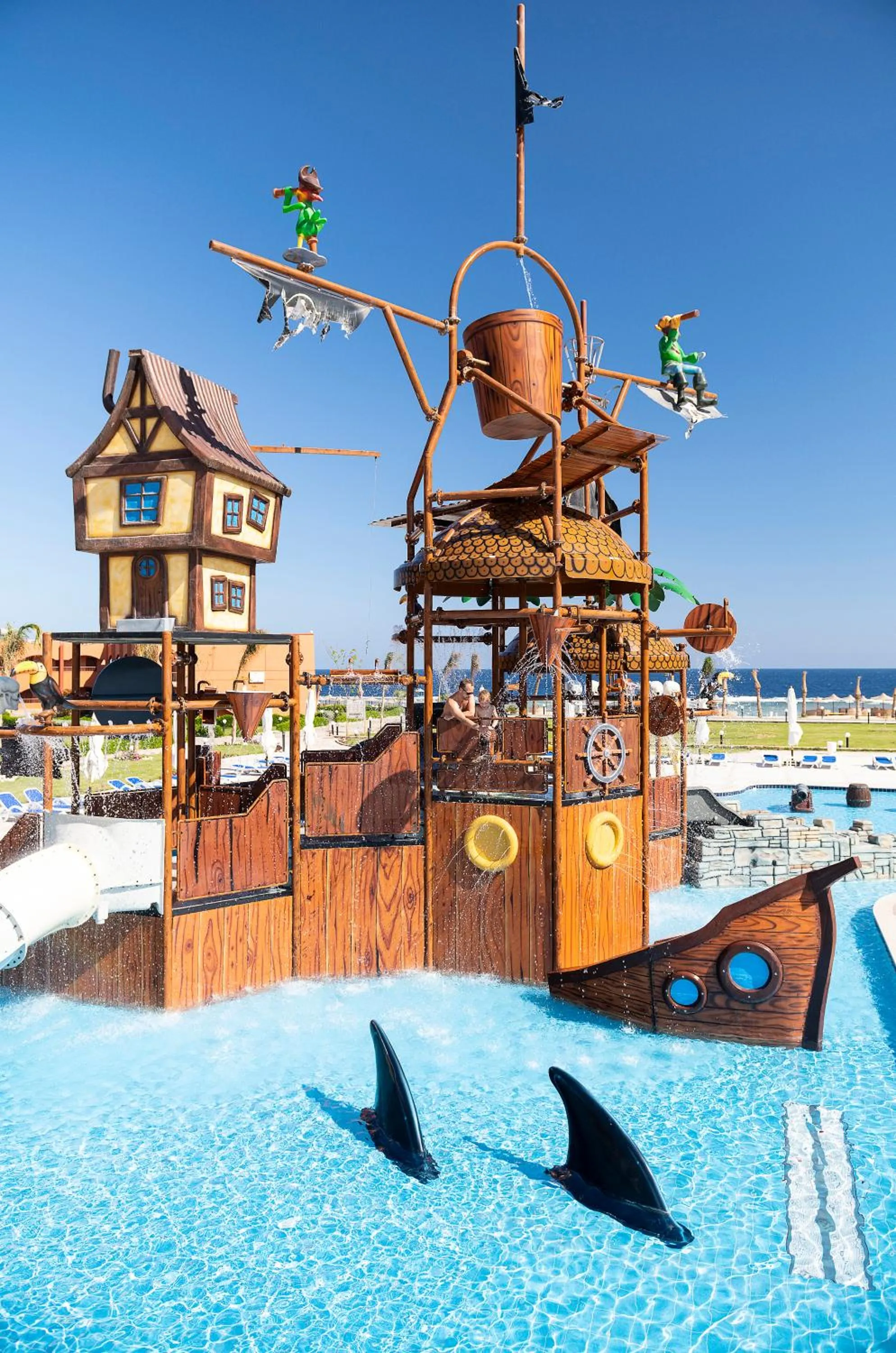 Aqua park in Three Corners Happy Life Beach Resort