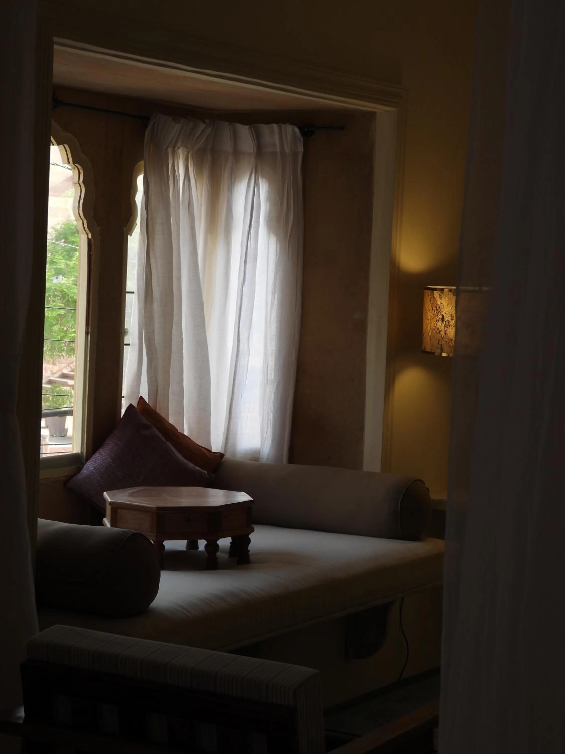 Living room, Bed in The Stepwell Hotel