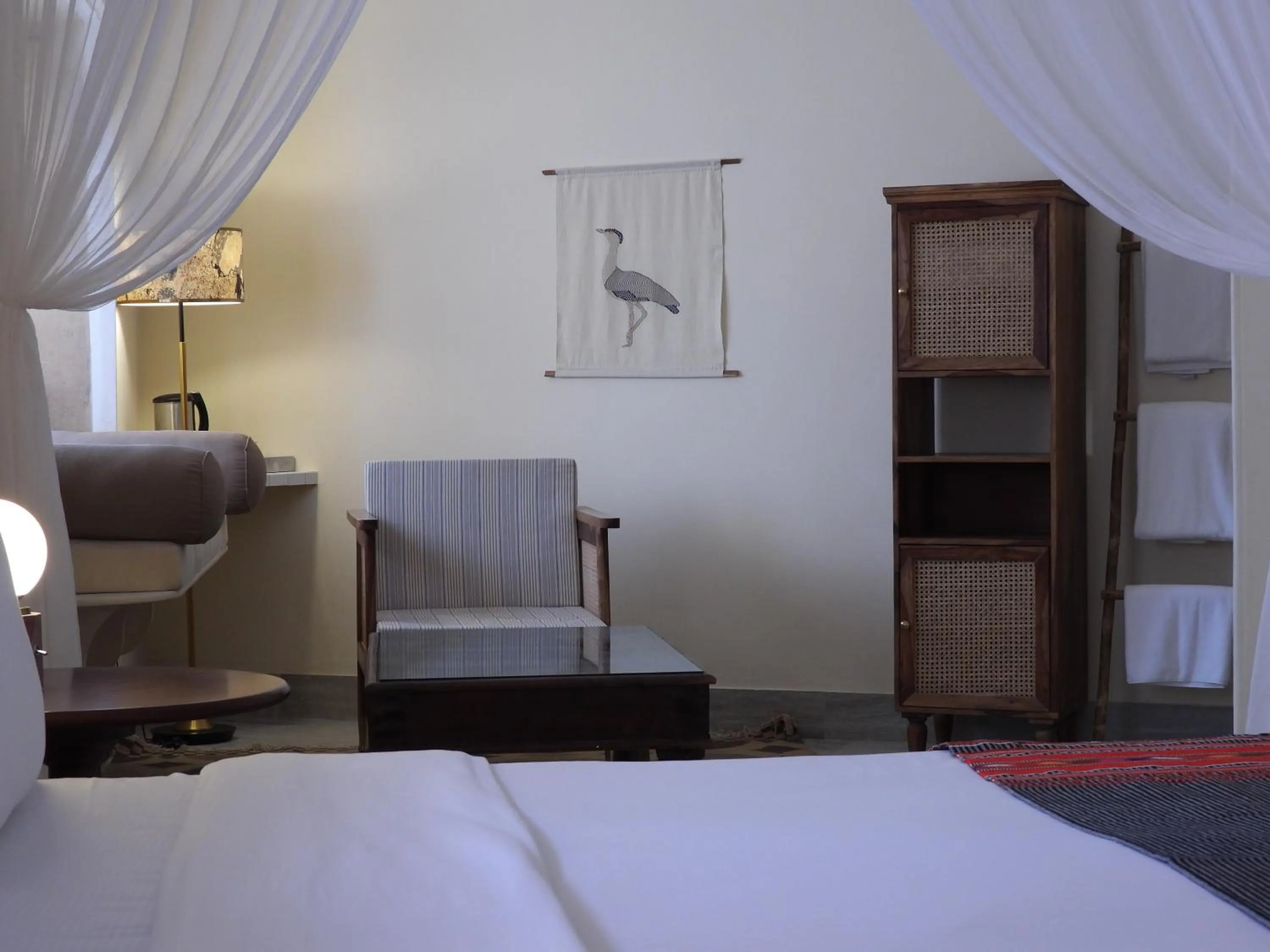 Decorative detail, Bed in The Stepwell Hotel