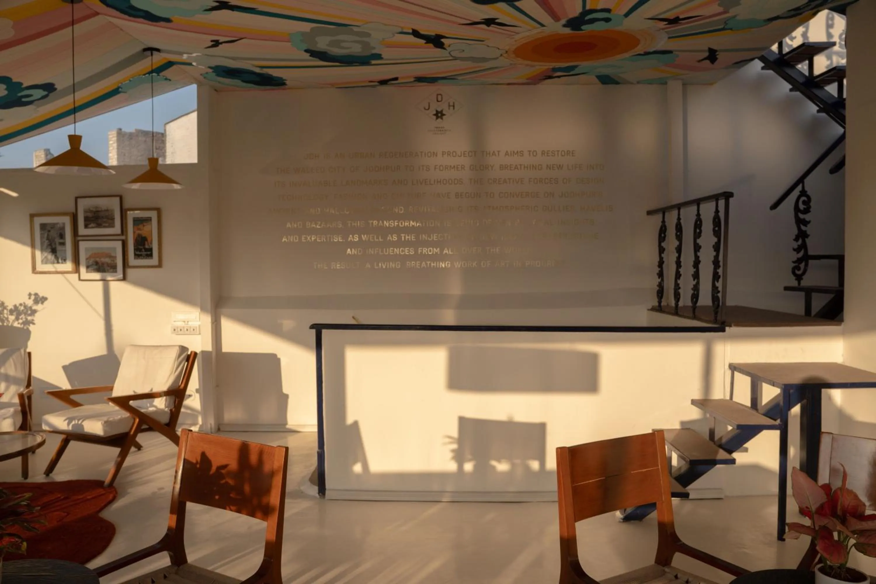 Decorative detail in The Stepwell Hotel