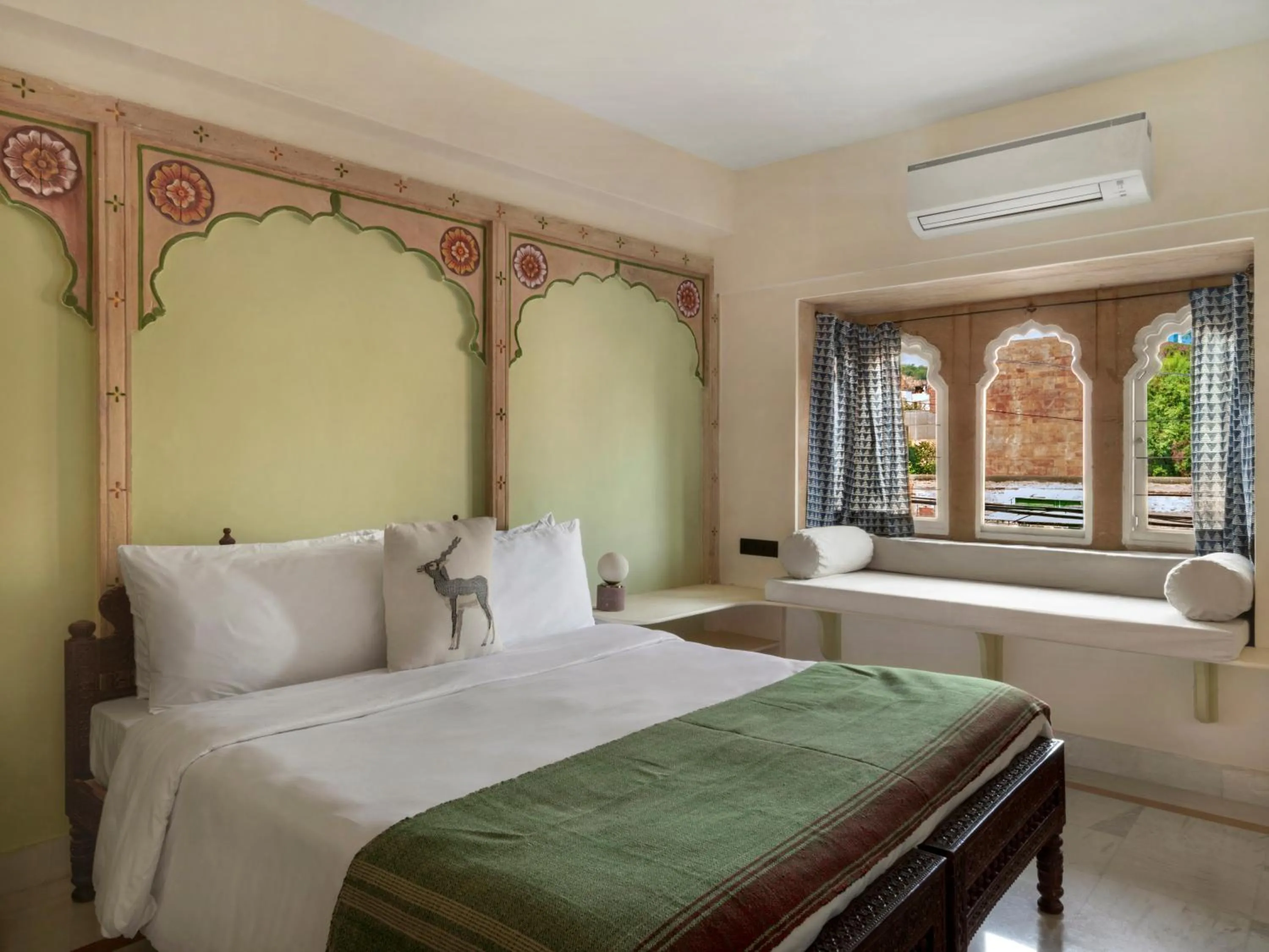 Bed in The Stepwell Hotel