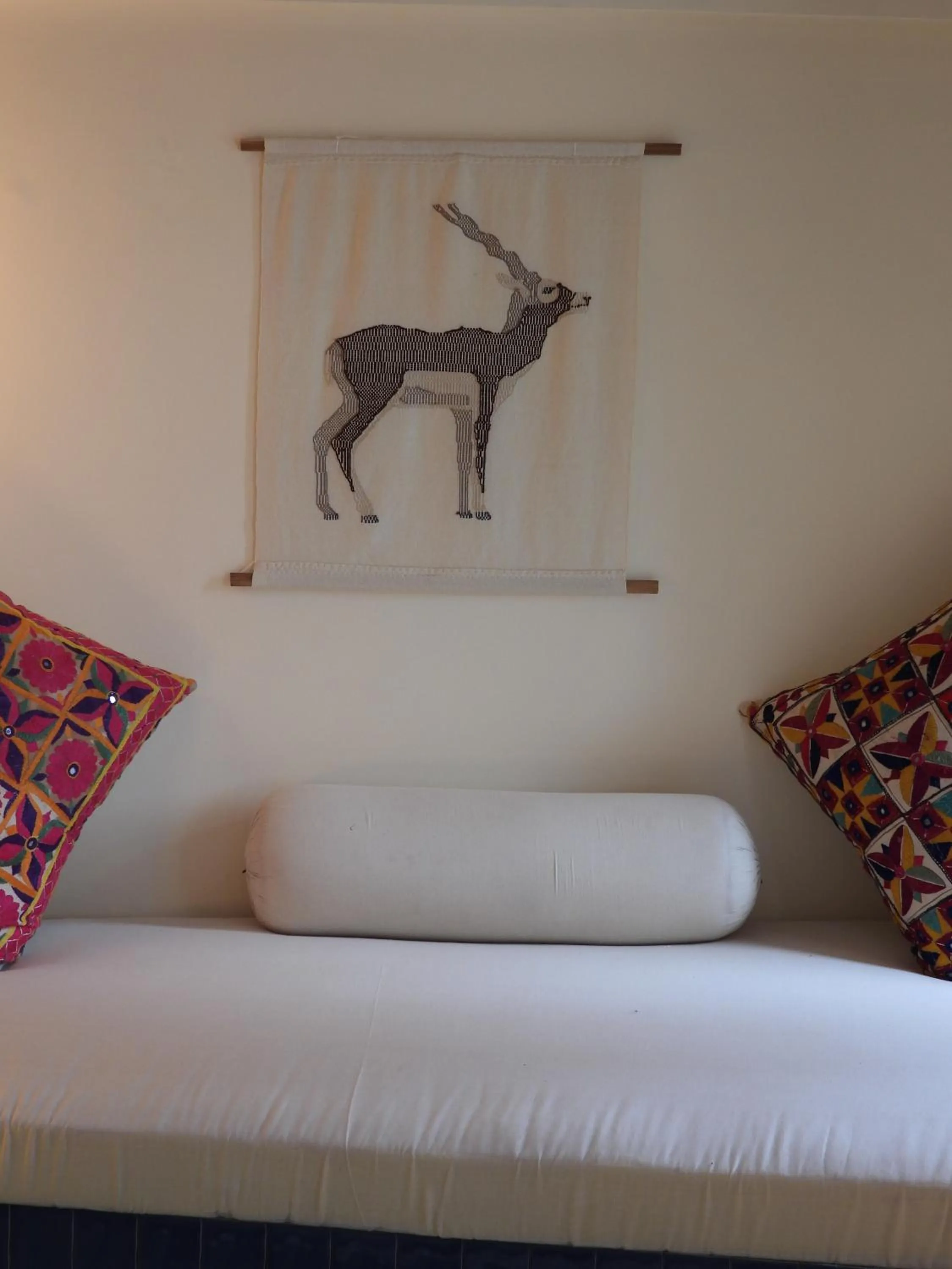 Decorative detail, Bed in The Stepwell Hotel