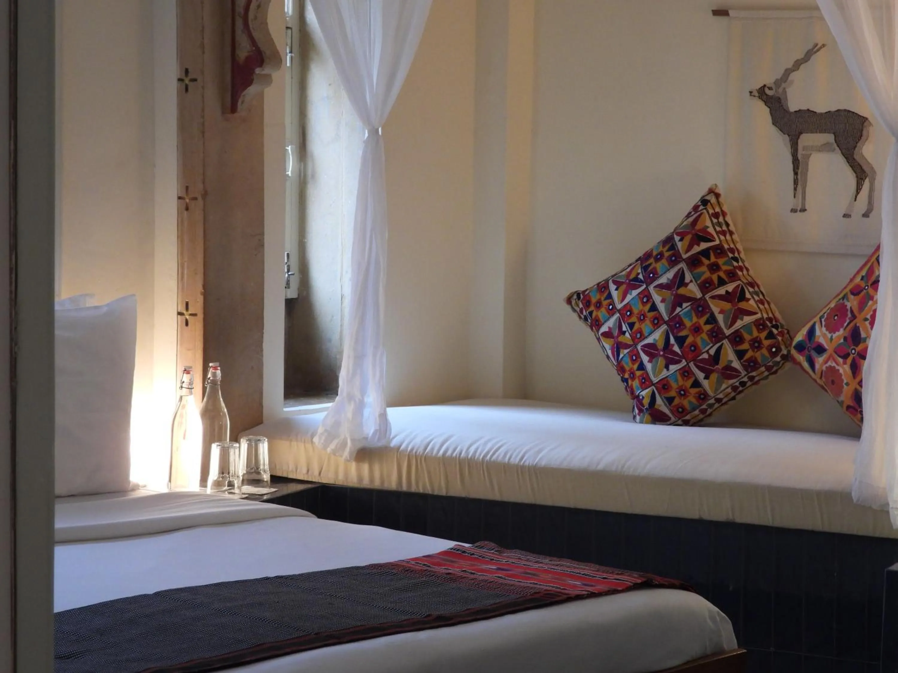 Bed in The Stepwell Hotel