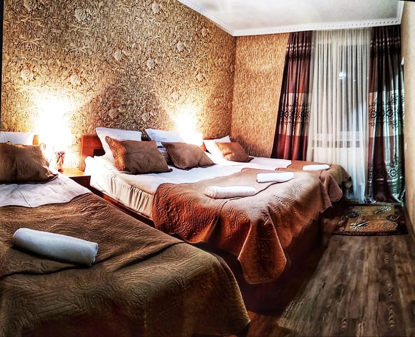 Bed in Sophia's GuestHouse
