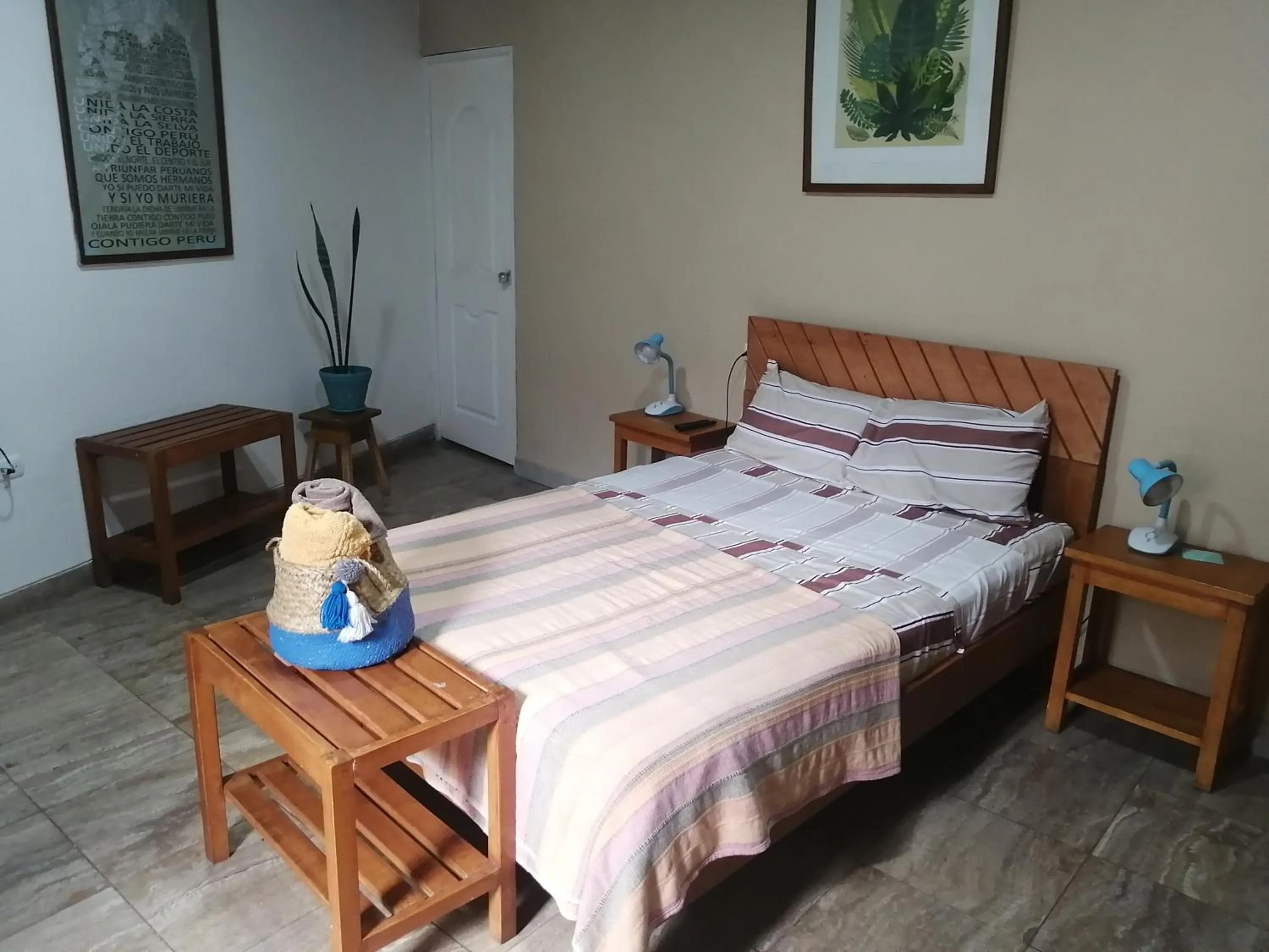 View (from property/room), Bed in Poseidon Guest House