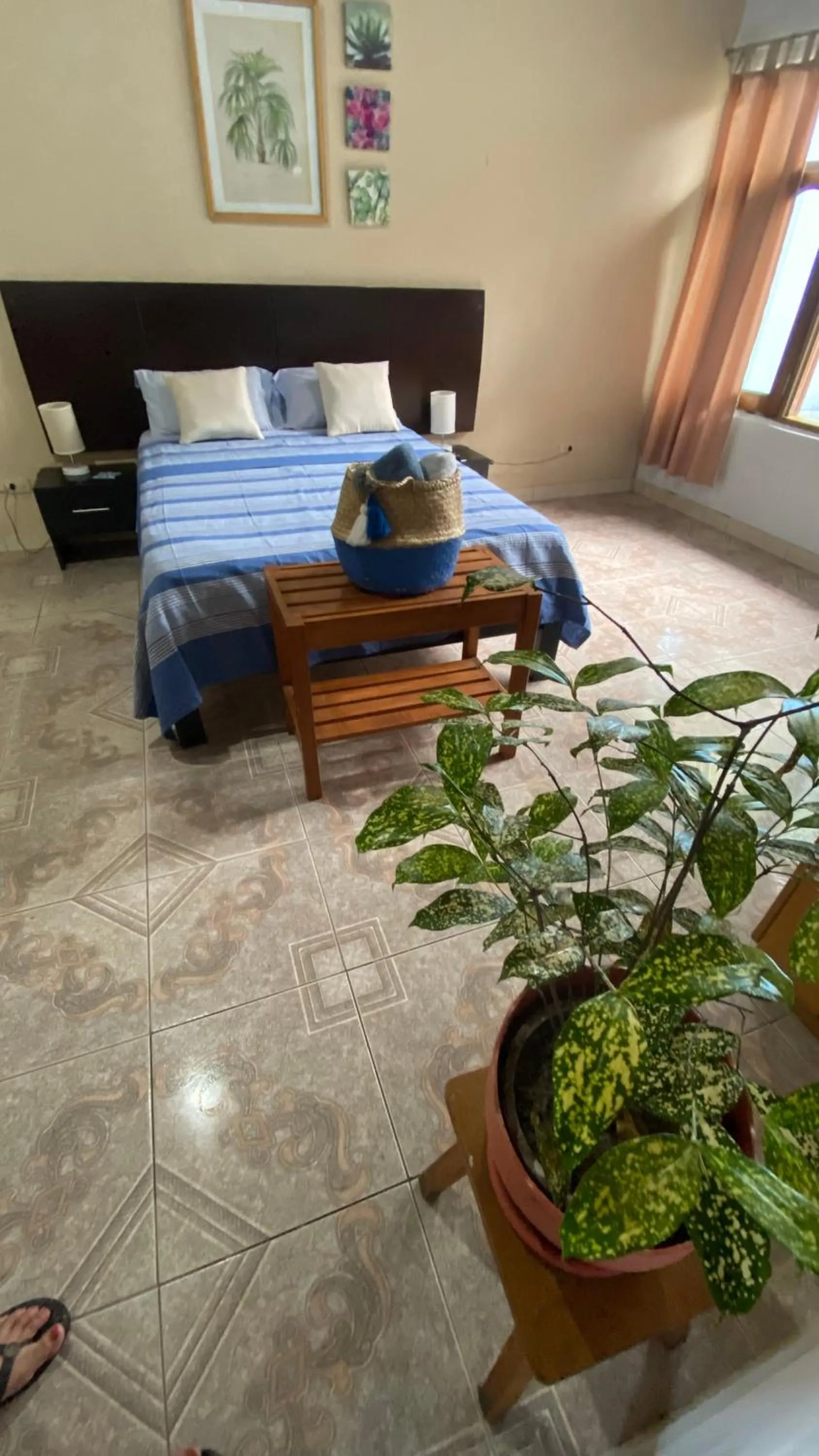 View (from property/room), Bed in Poseidon Guest House