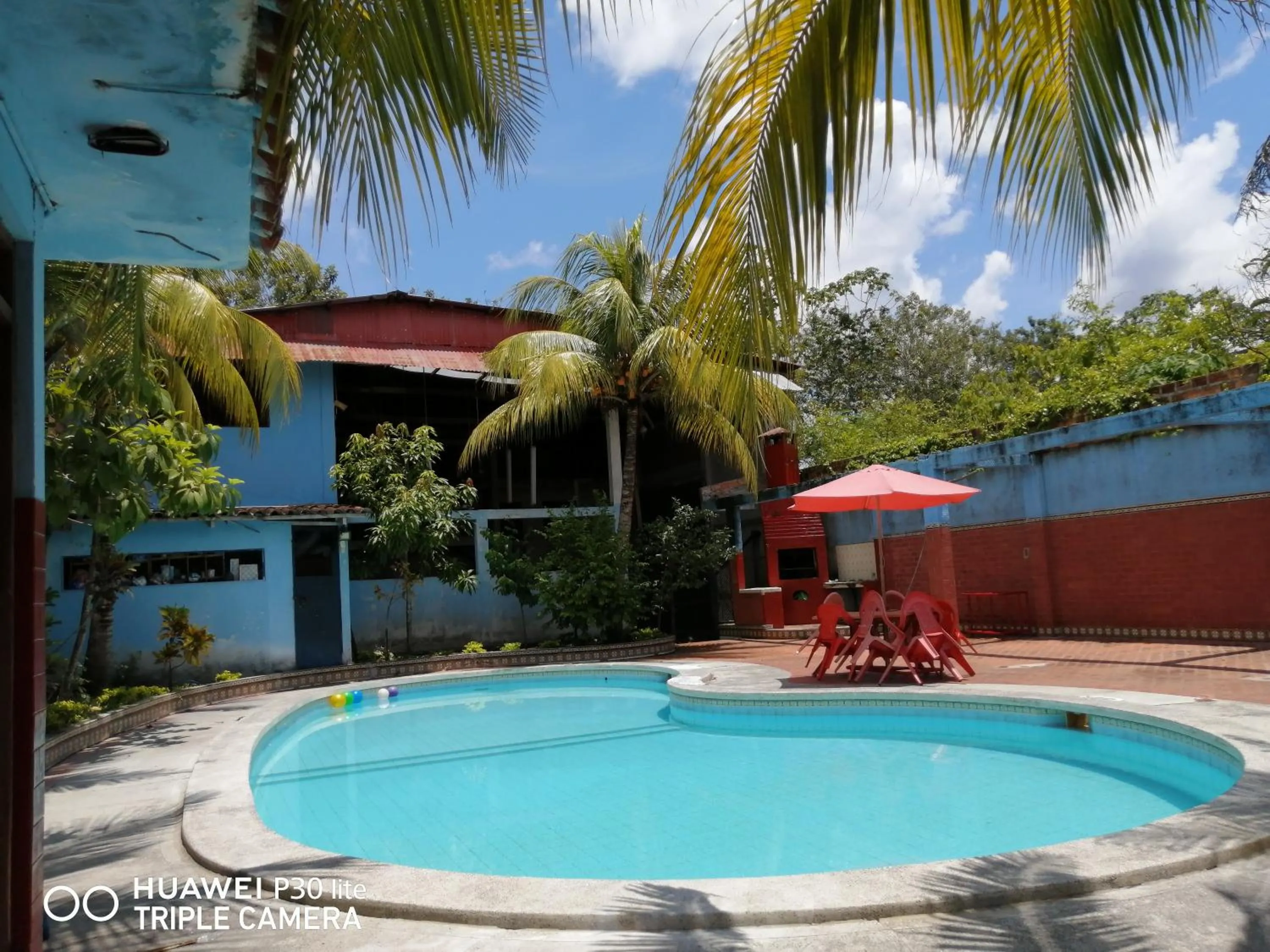 Swimming pool in Poseidon Guest House
