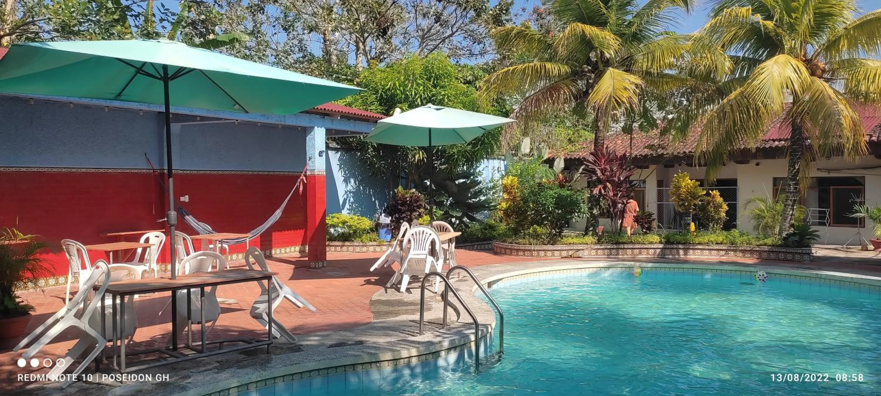Swimming pool in Poseidon Guest House