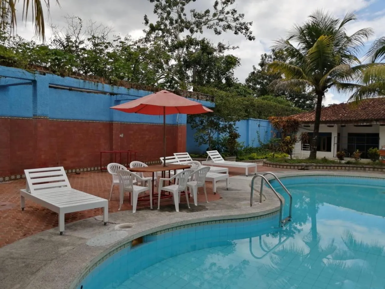 Swimming pool in Poseidon Guest House