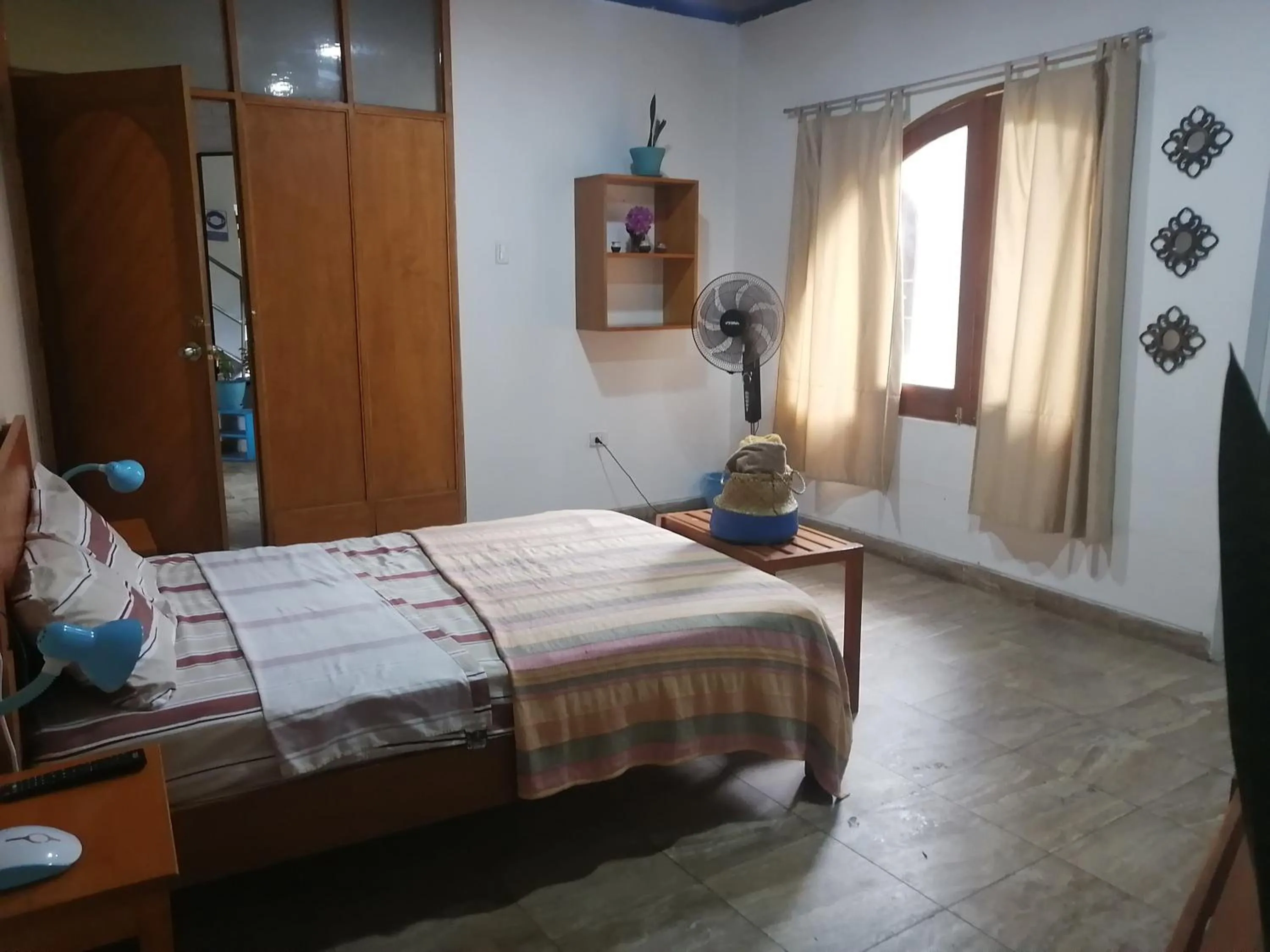 View (from property/room), Bed in Poseidon Guest House