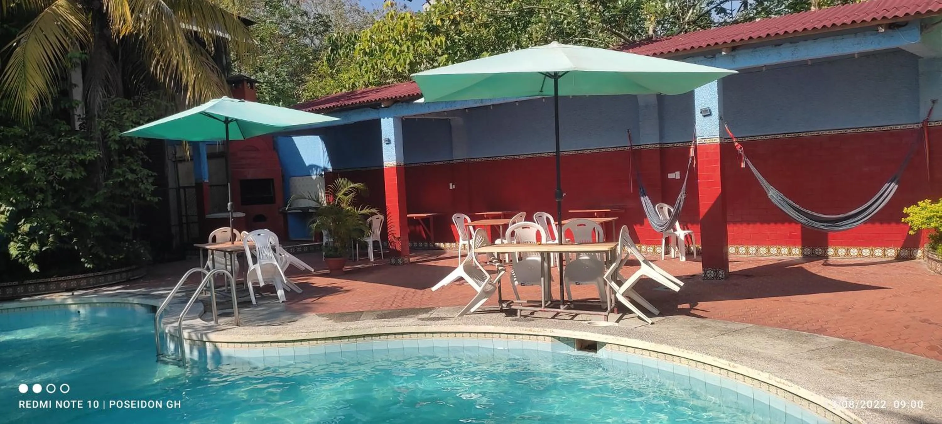 Swimming pool in Poseidon Guest House