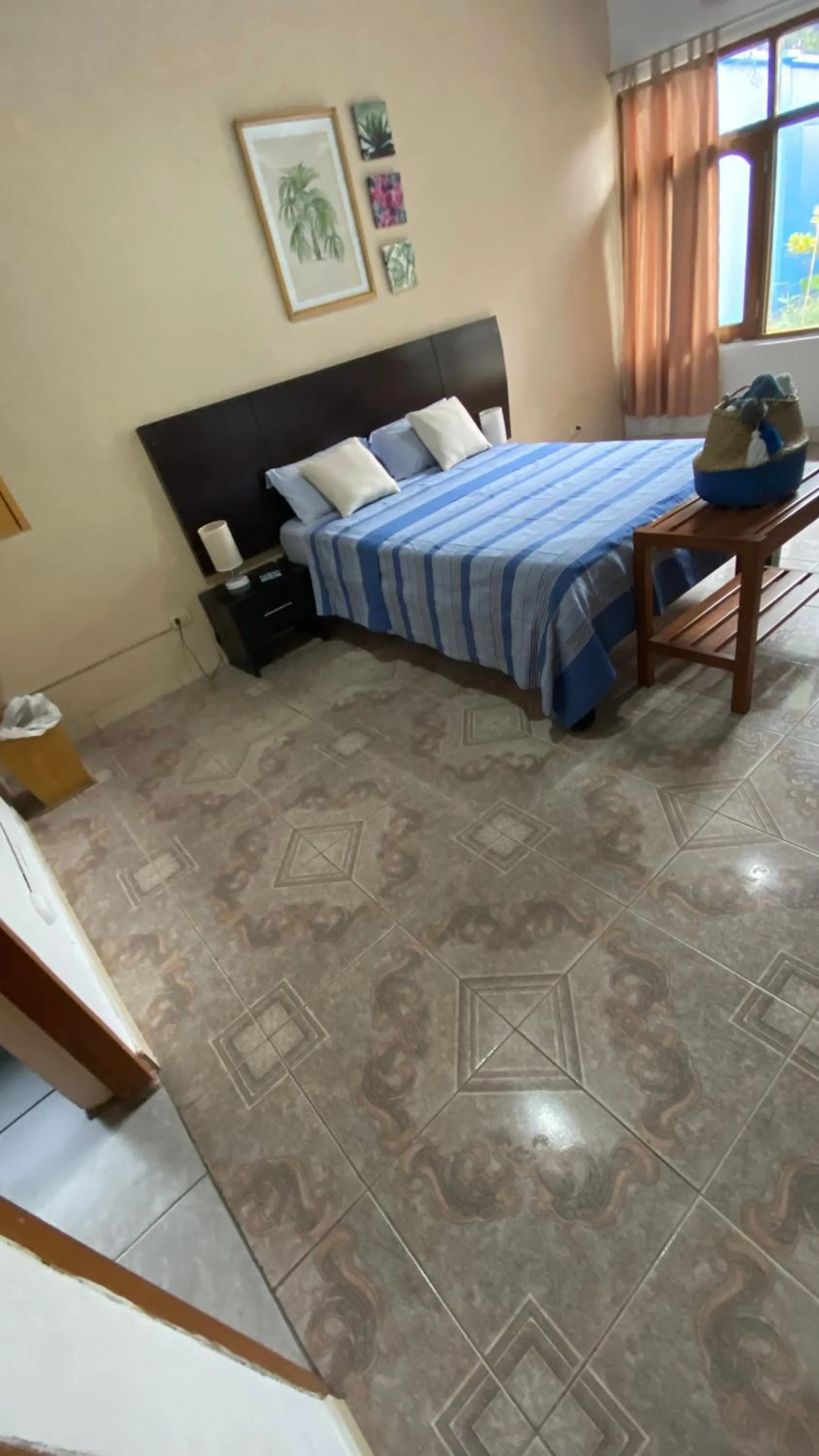 View (from property/room), Bed in Poseidon Guest House