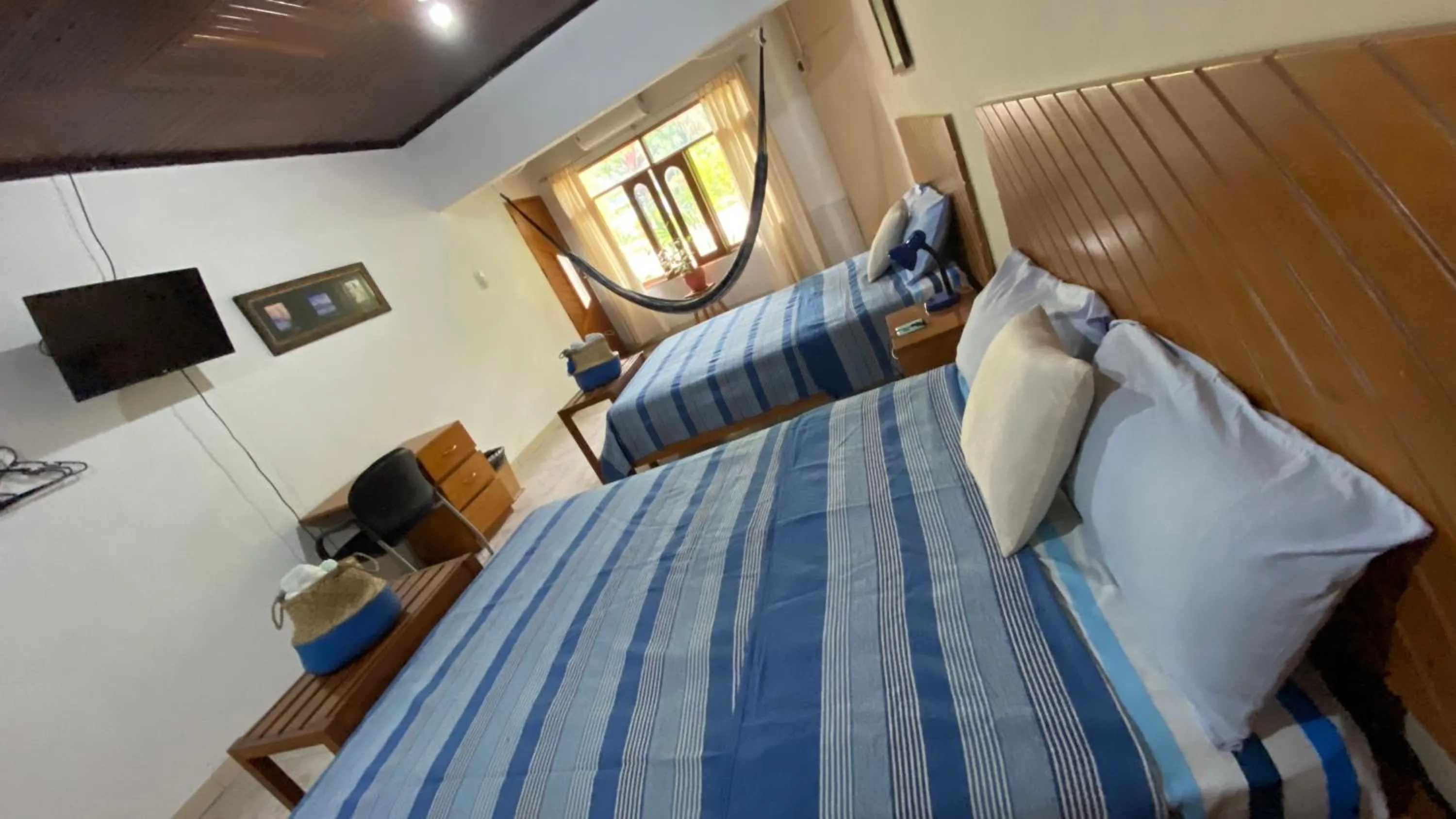 View (from property/room), Bed in Poseidon Guest House