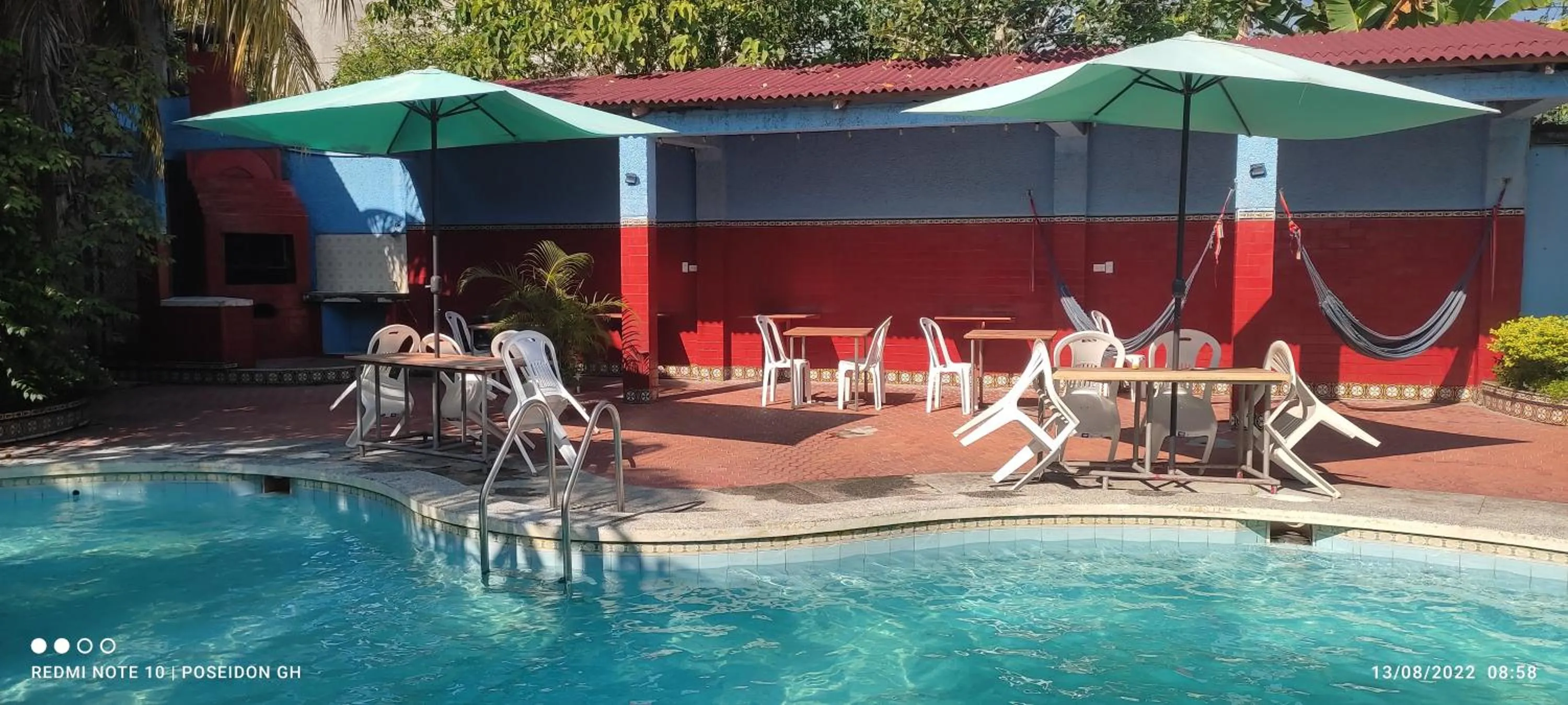 Pool view in Poseidon Guest House