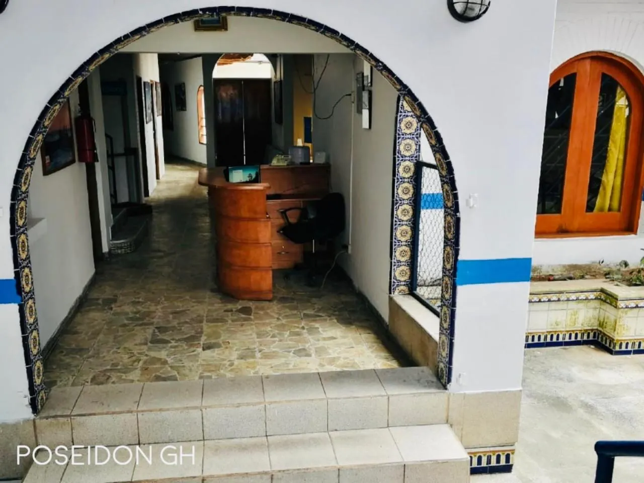 sunbed in Poseidon Guest House