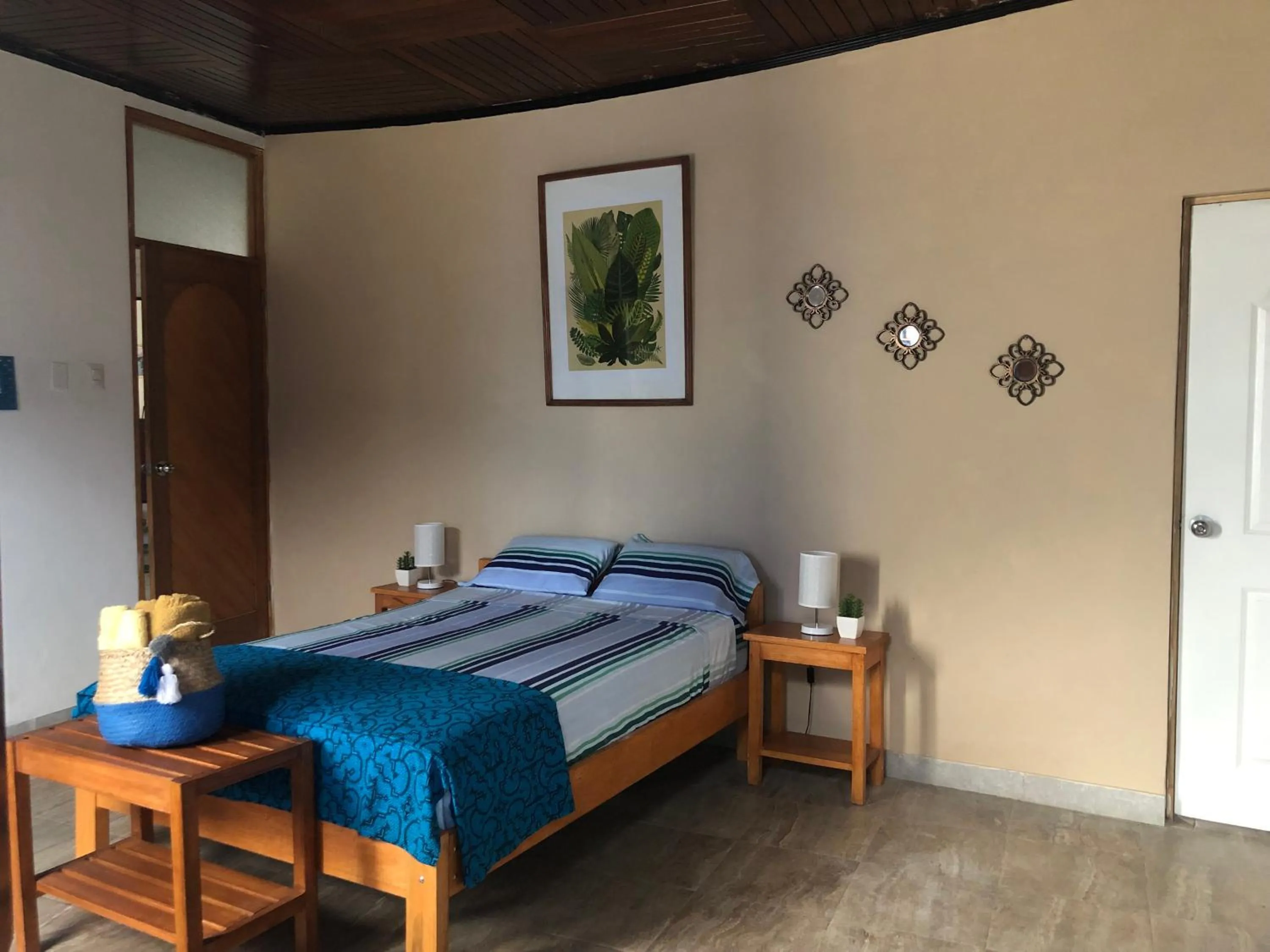 View (from property/room), Bed in Poseidon Guest House