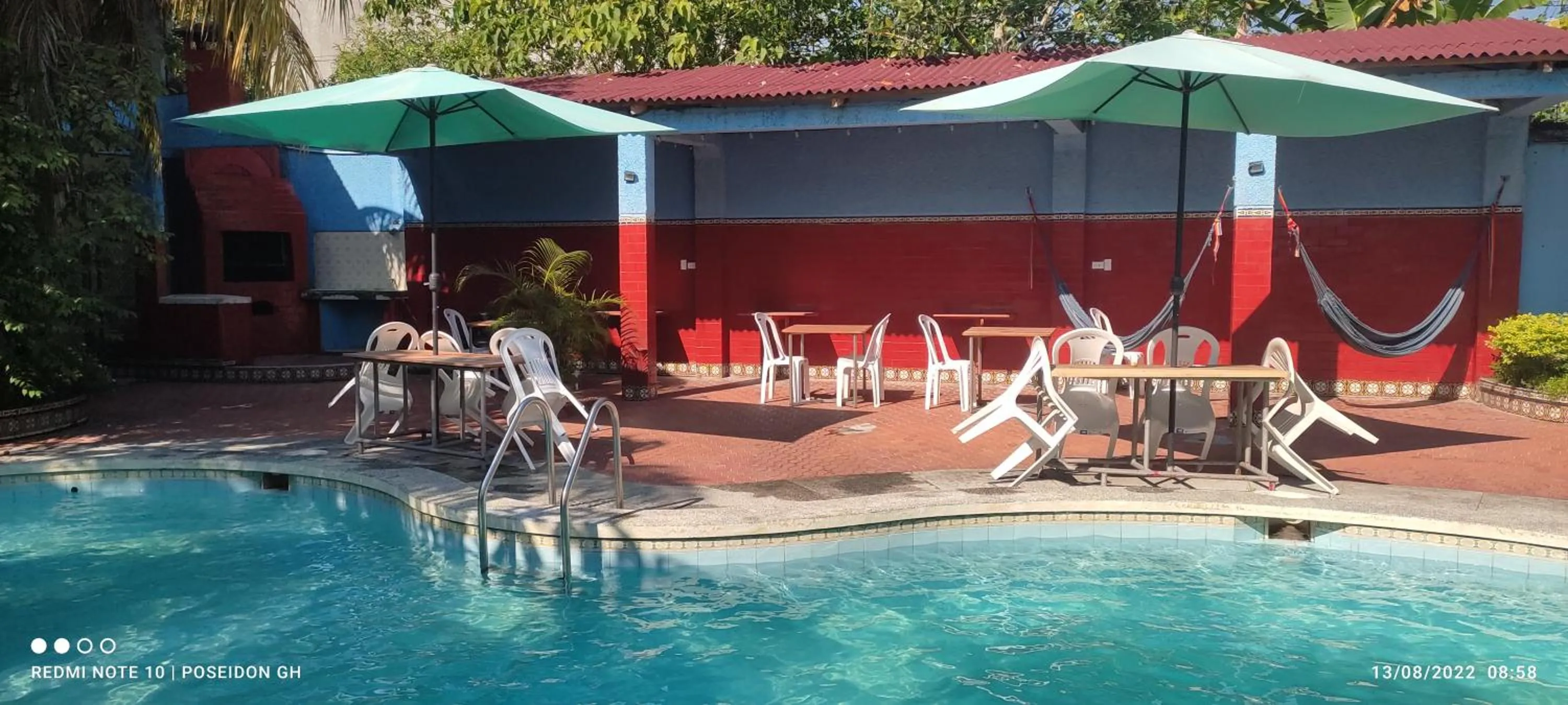 Pool view in Poseidon Guest House