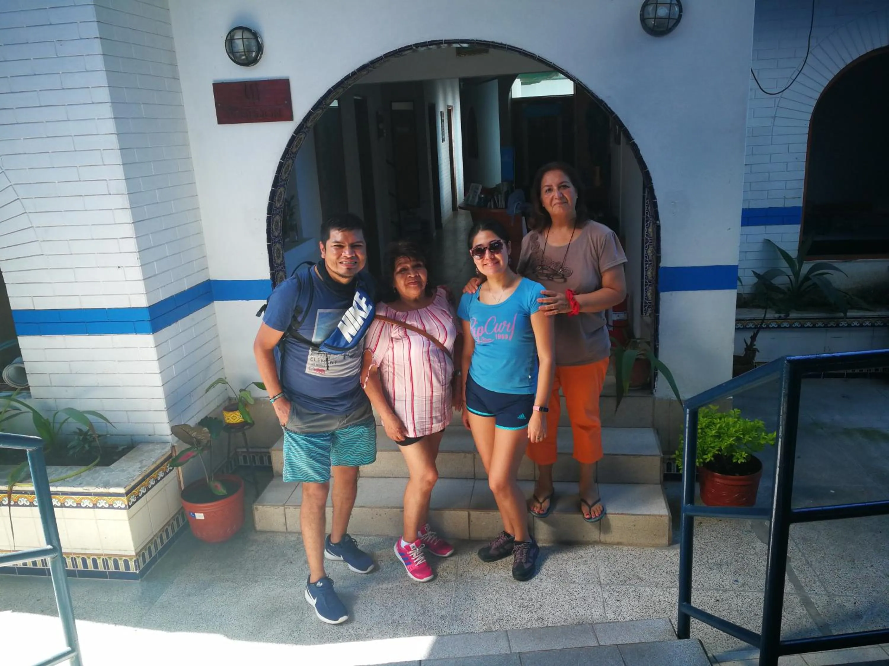 group of guests in Poseidon Guest House