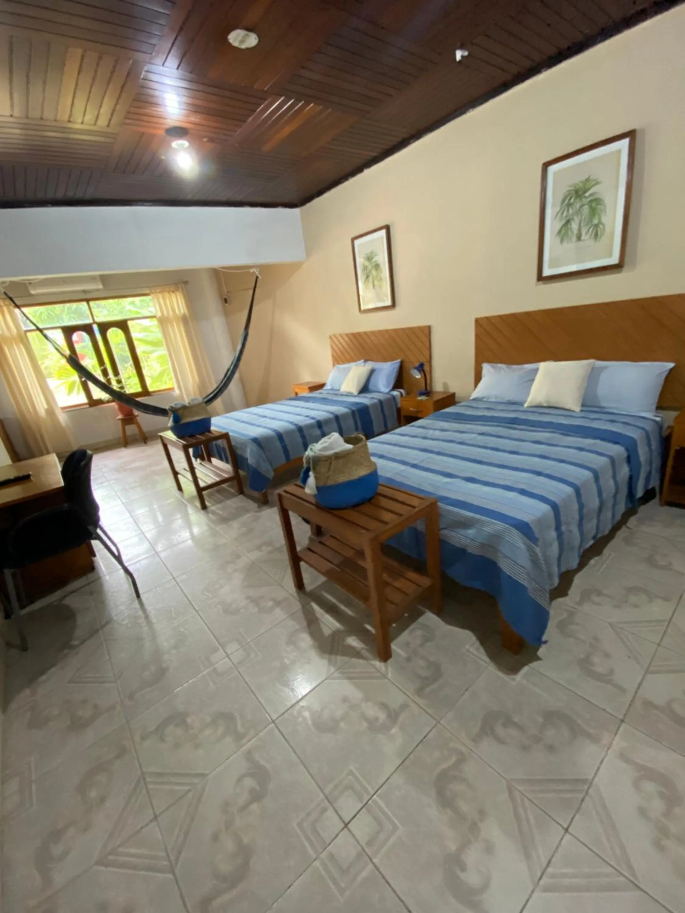 View (from property/room), Bed in Poseidon Guest House