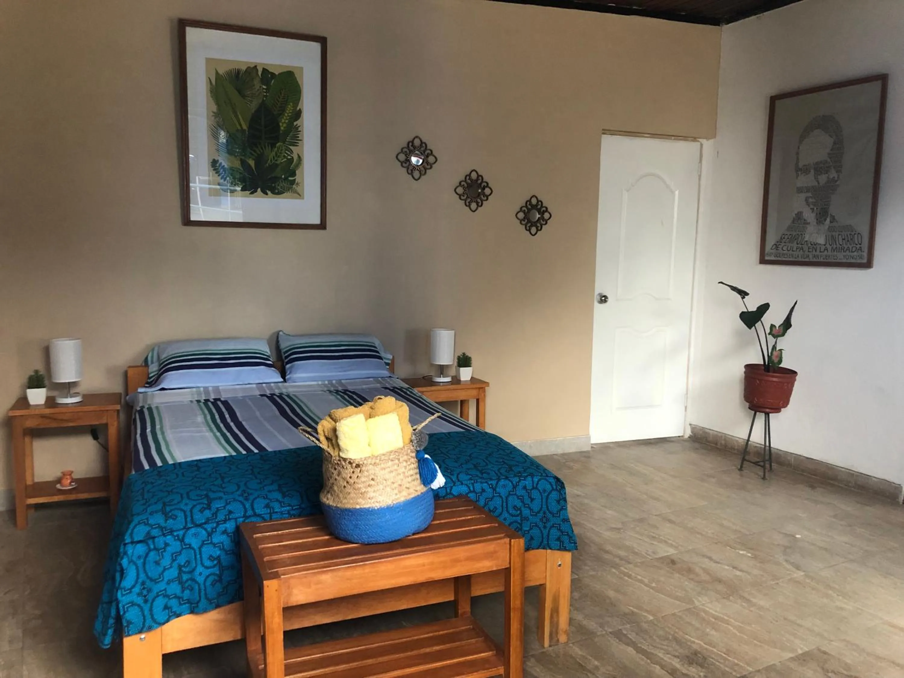 View (from property/room), Bed in Poseidon Guest House