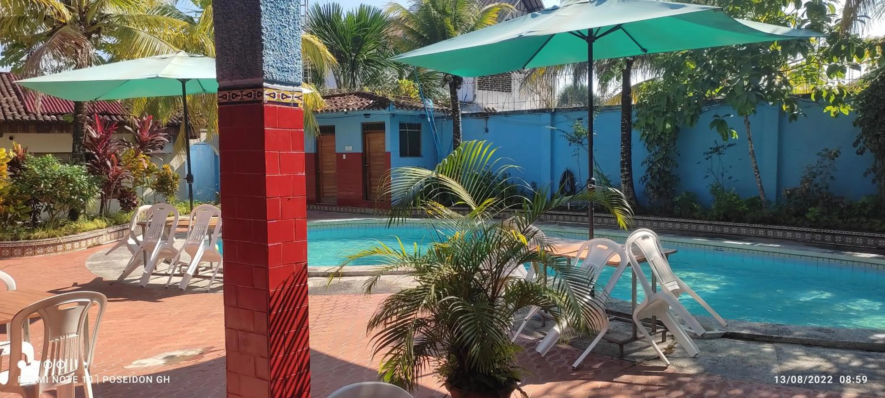 Swimming pool in Poseidon Guest House