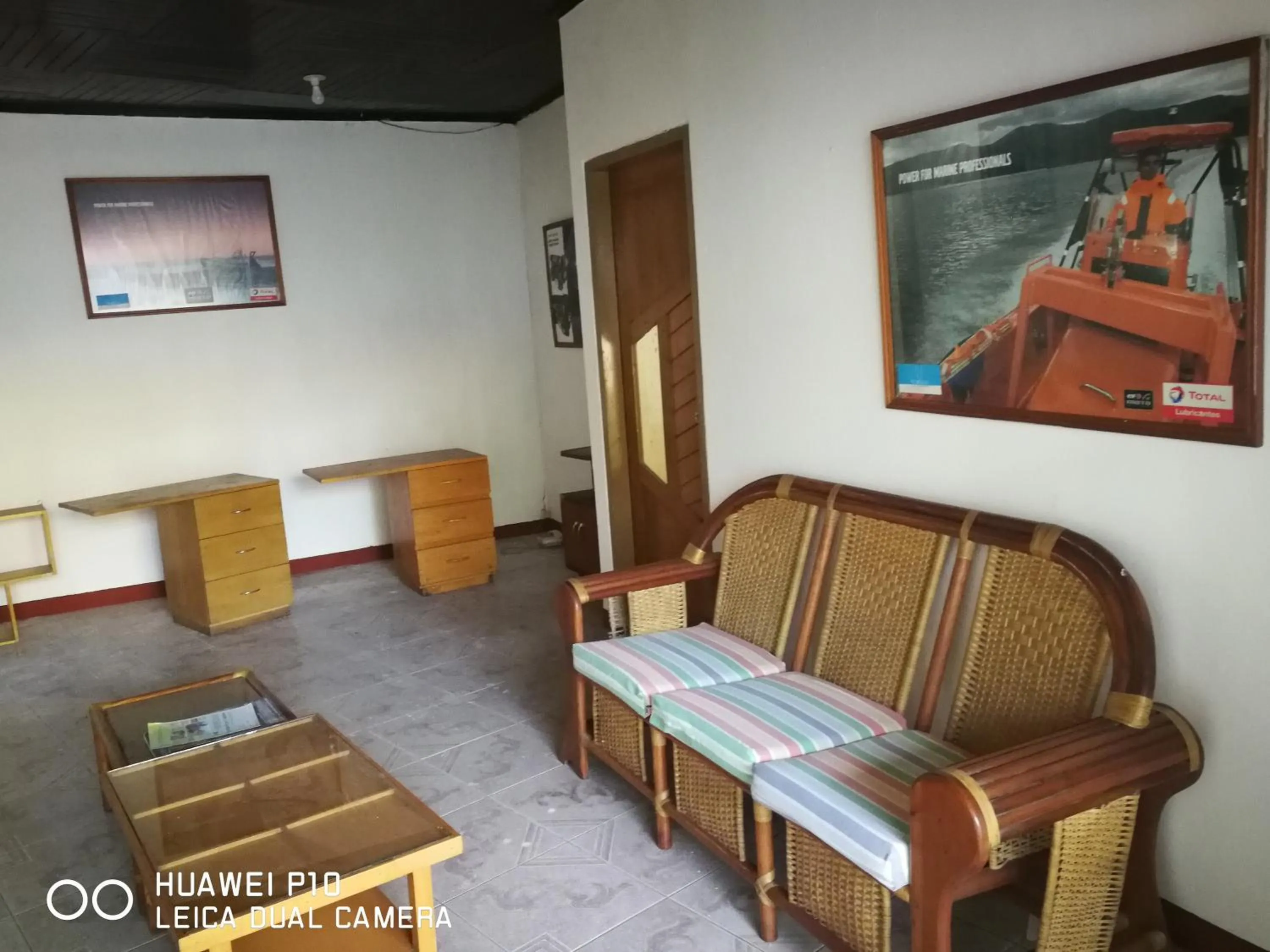 Seating area in Poseidon Guest House