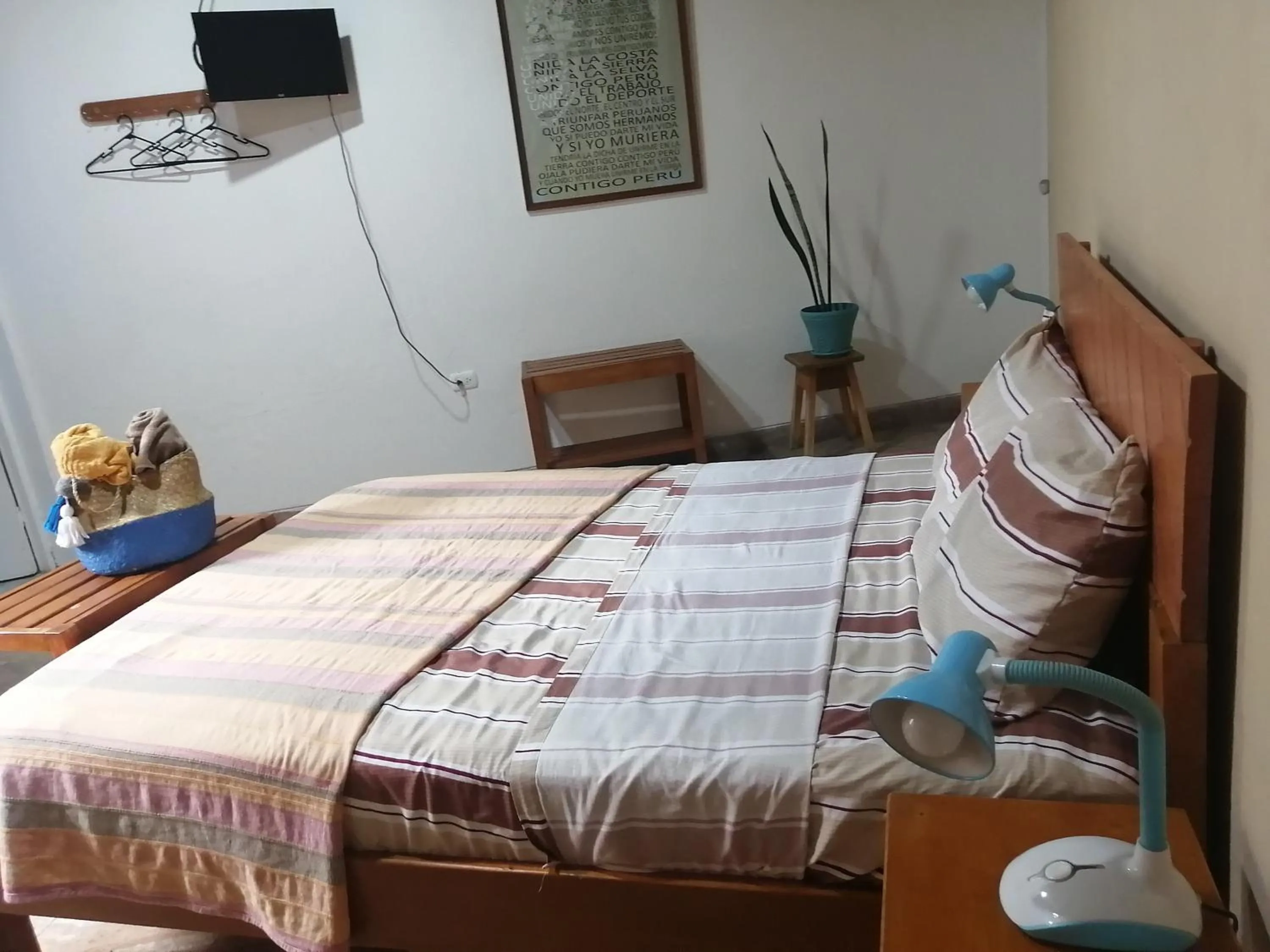 View (from property/room), Bed in Poseidon Guest House
