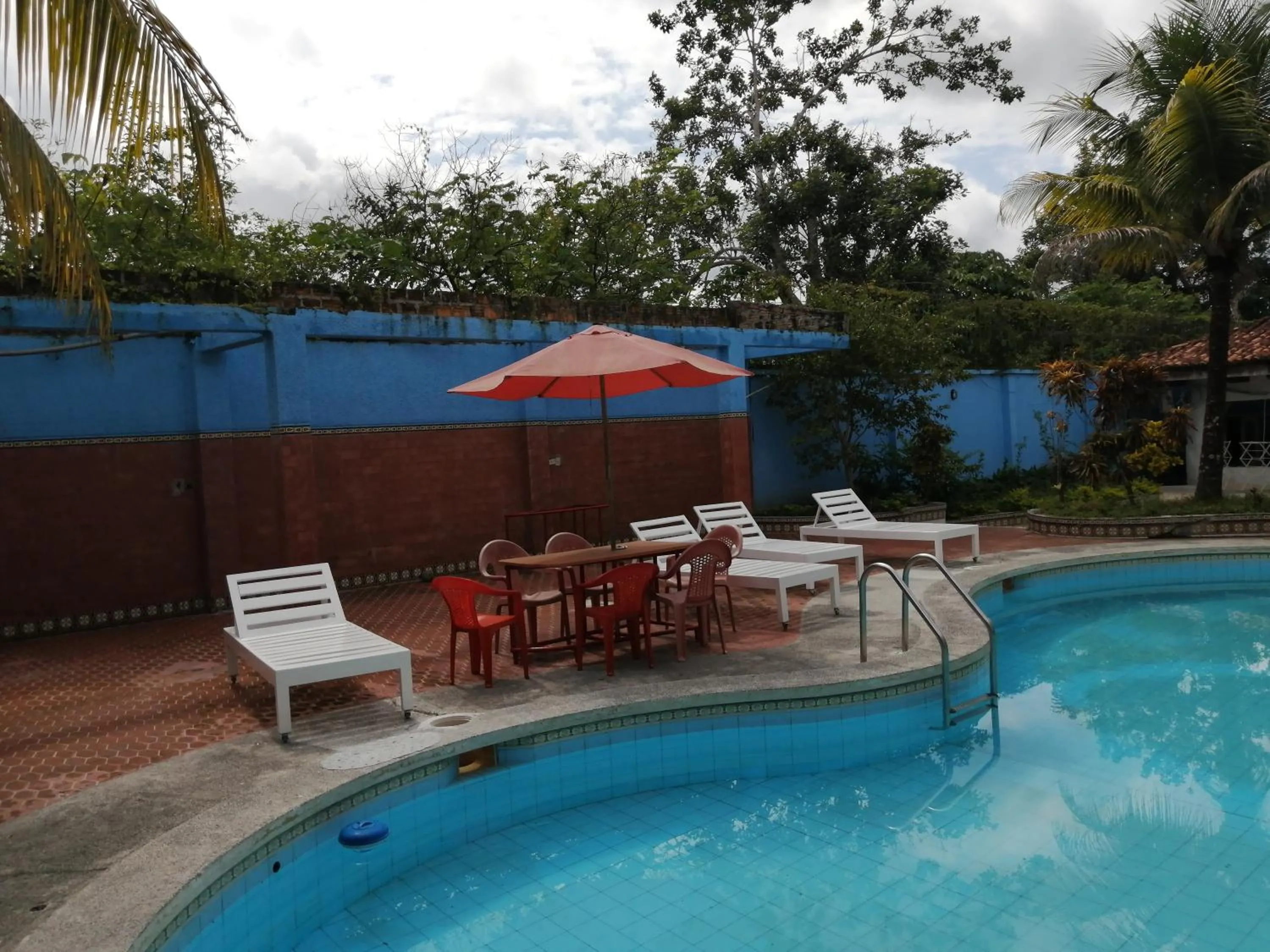 Swimming pool in Poseidon Guest House
