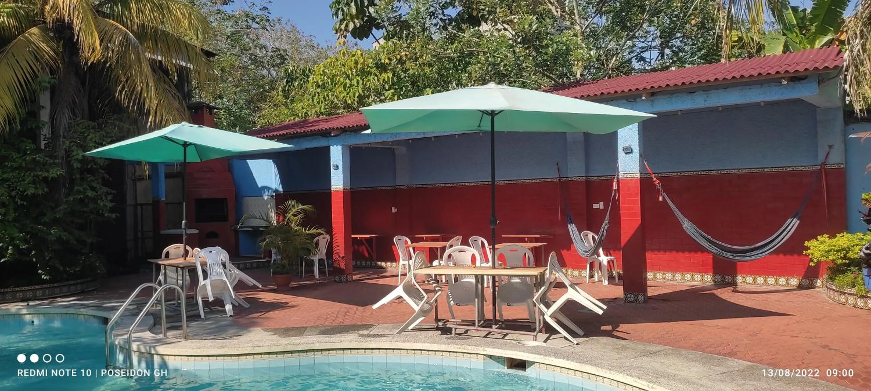 Pool view in Poseidon Guest House