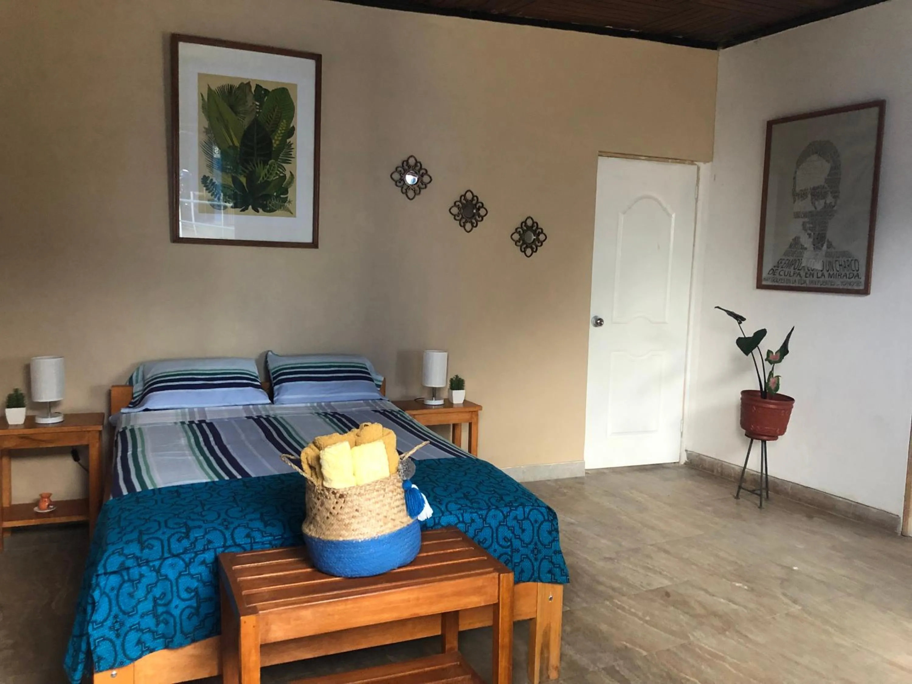 View (from property/room), Bed in Poseidon Guest House