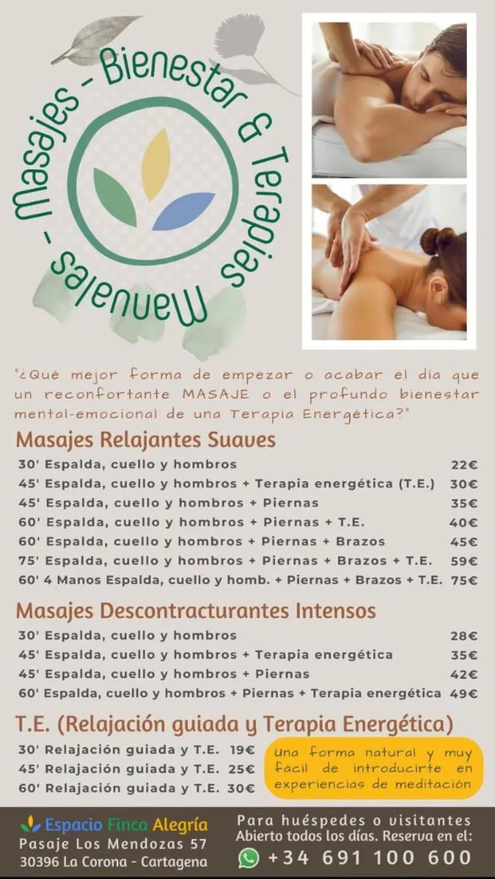Massage in Espacio Finca Alegría - Rural Houses & Rooms