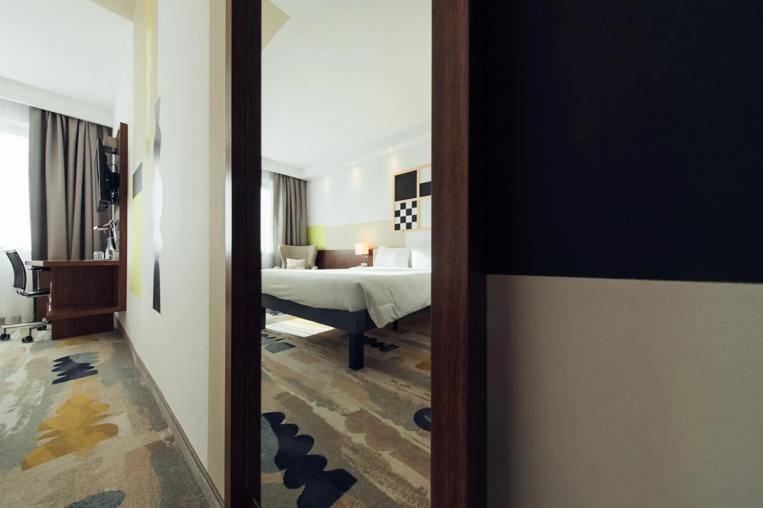 Bed in ibis Styles Warszawa Airport Bed in ibis Styles Warszawa Airport