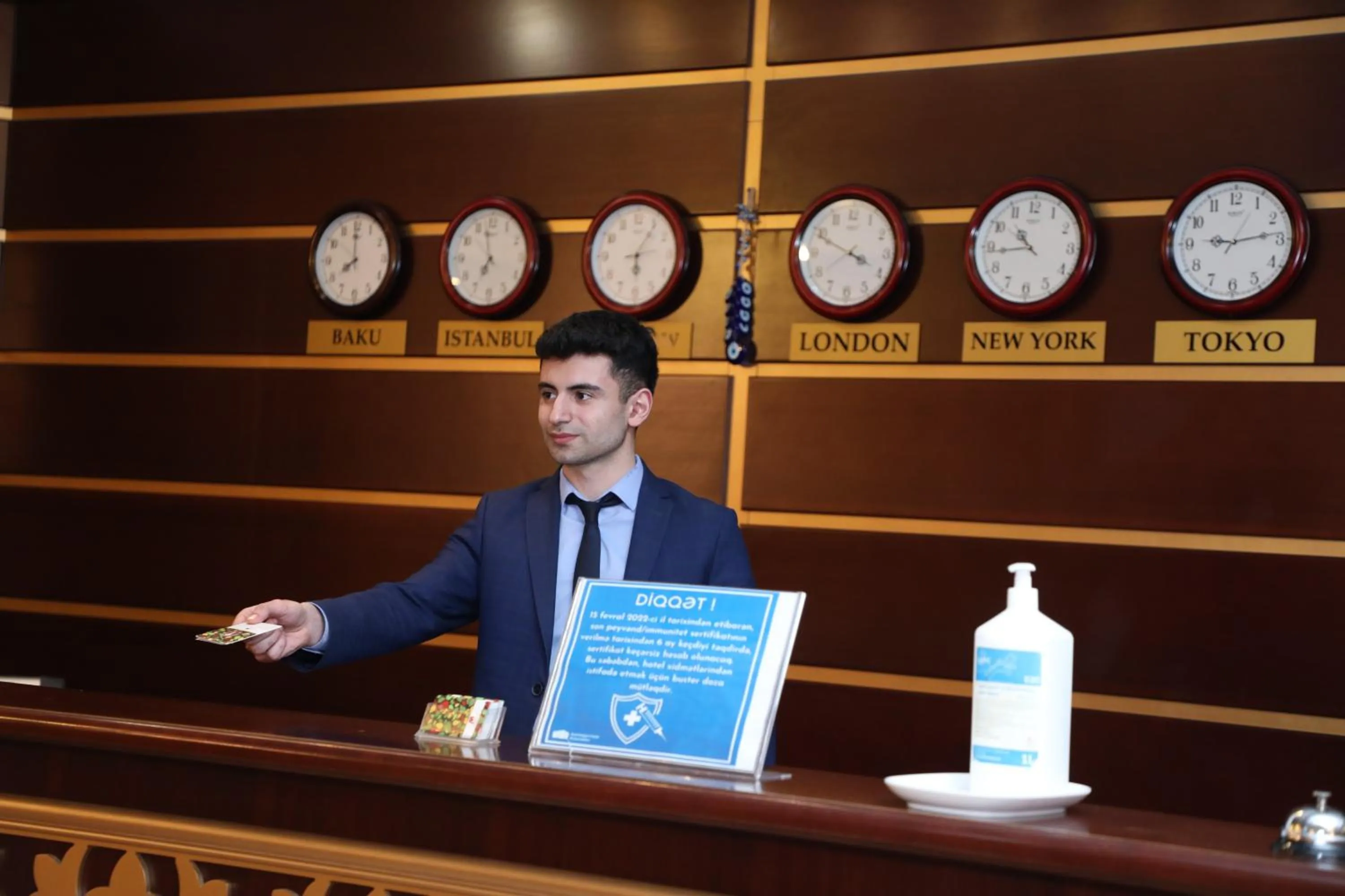 Staff in Modern Hotel Baku