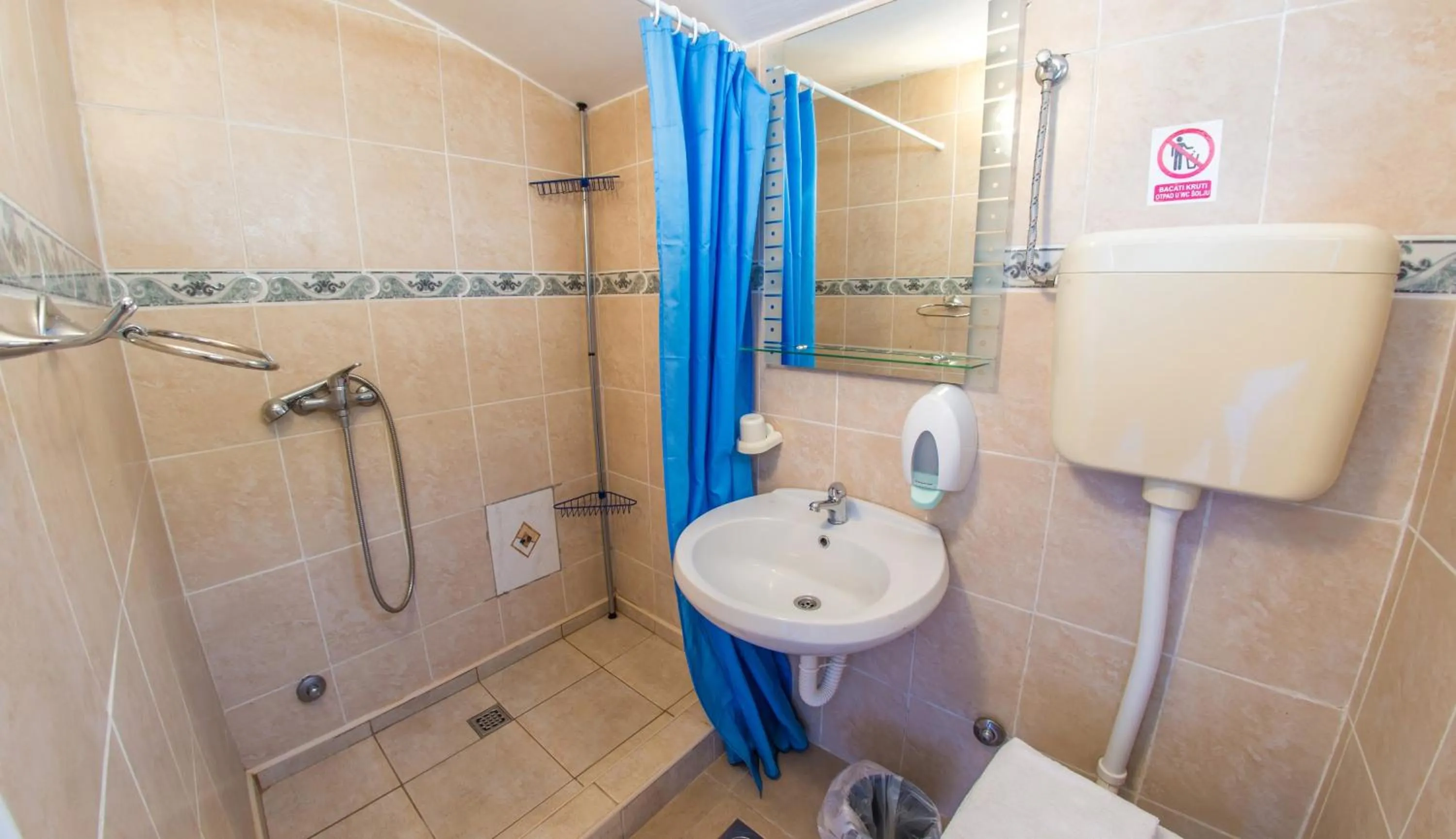 Shower in Beach Hotel