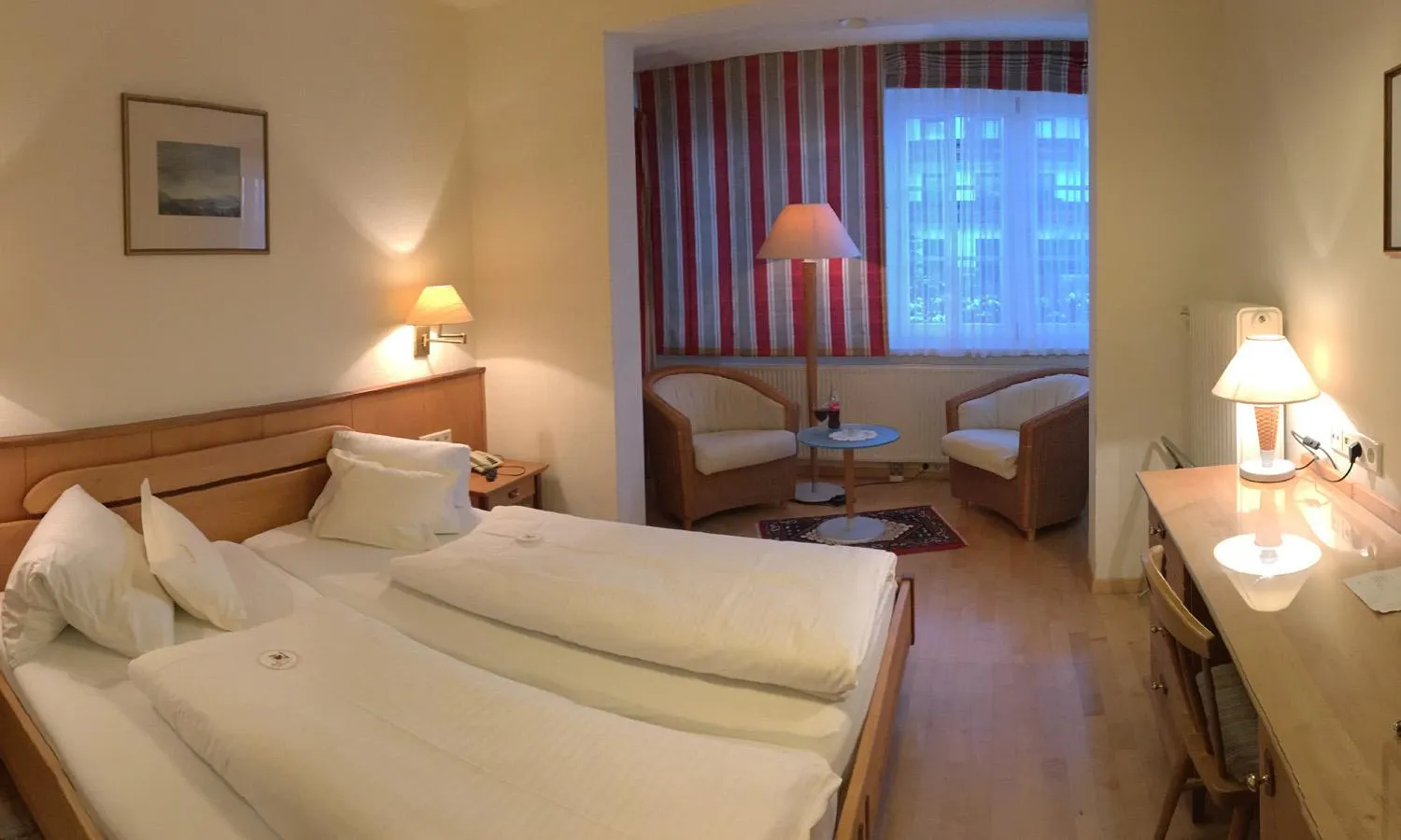 Photo of the whole room, Bed in Landhaus Lührmann