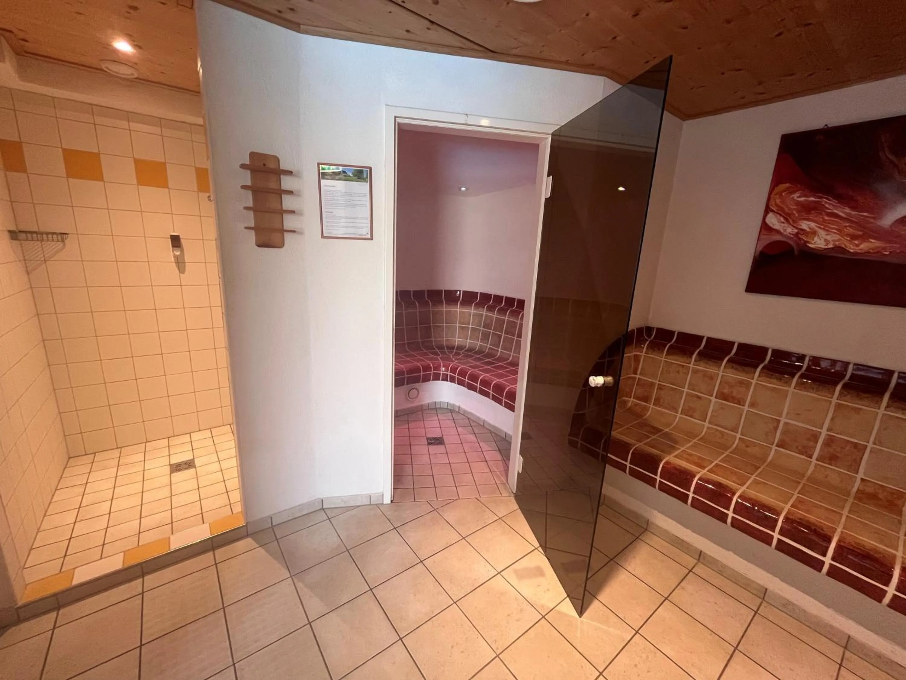 Steam room in Landhaus Lührmann