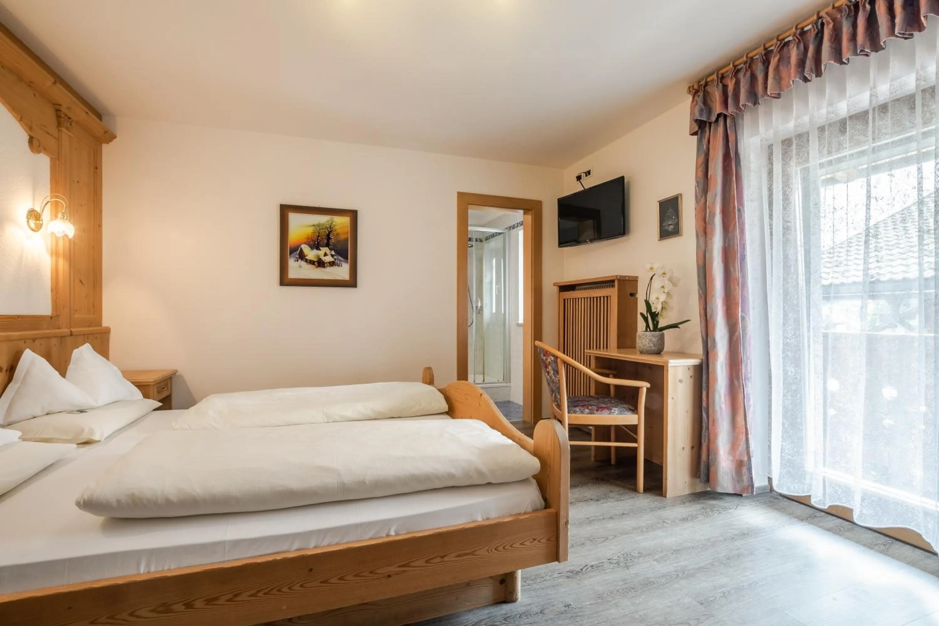 Bed in Pensione Camoscio