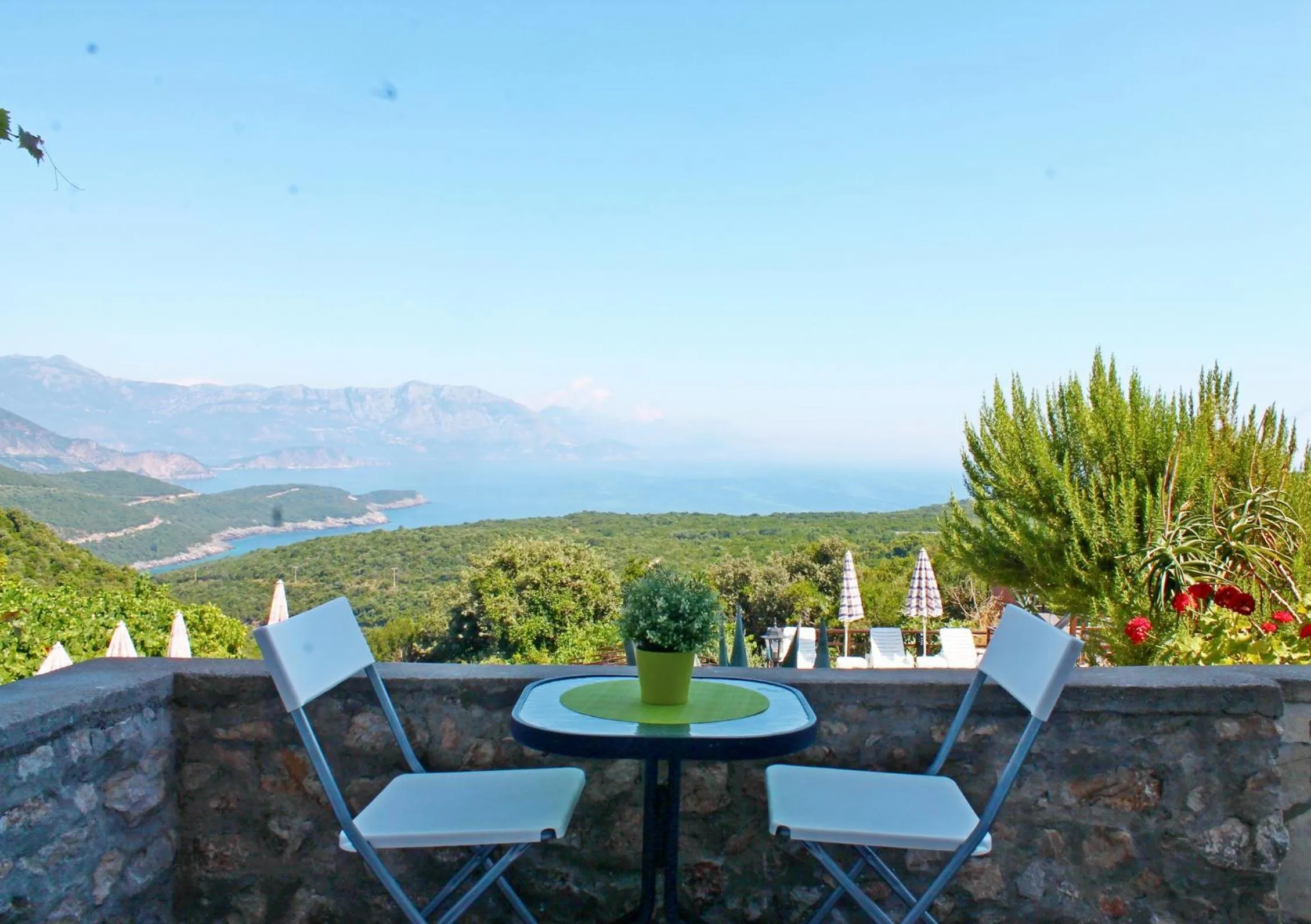 Patio in Apartments Villa Milna 1