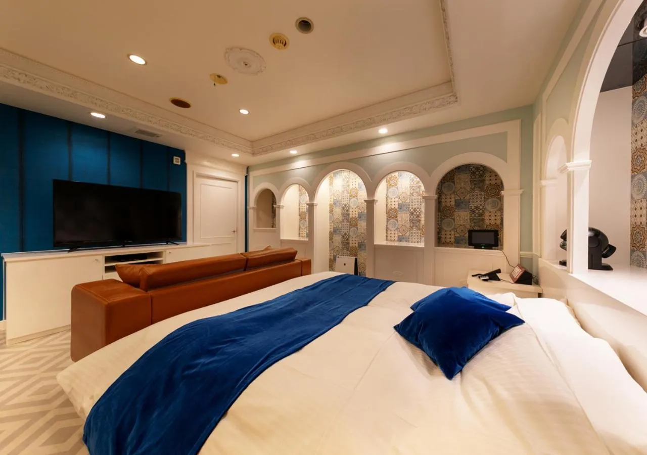 Bed in HOTEL Eldia Japanese Modern (Adult Only)