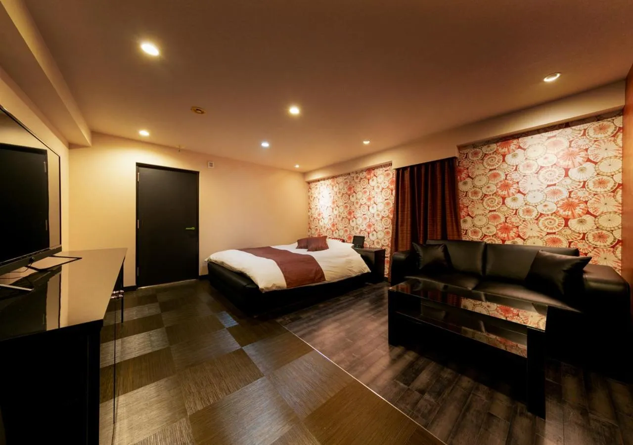 Bed in HOTEL Eldia Japanese Modern (Adult Only)