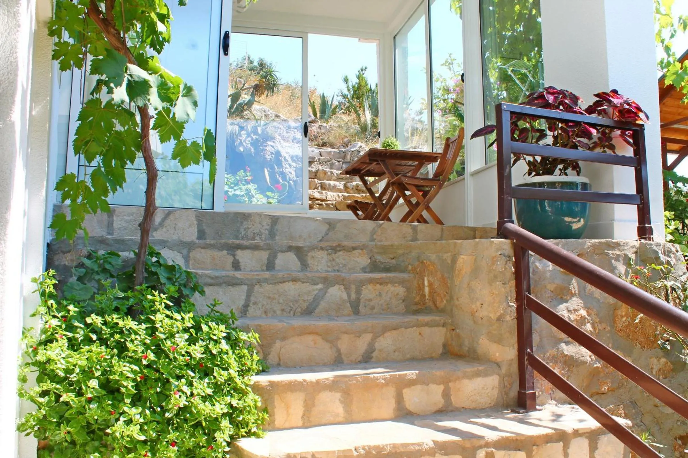 Patio in Apartments Villa Milna 2