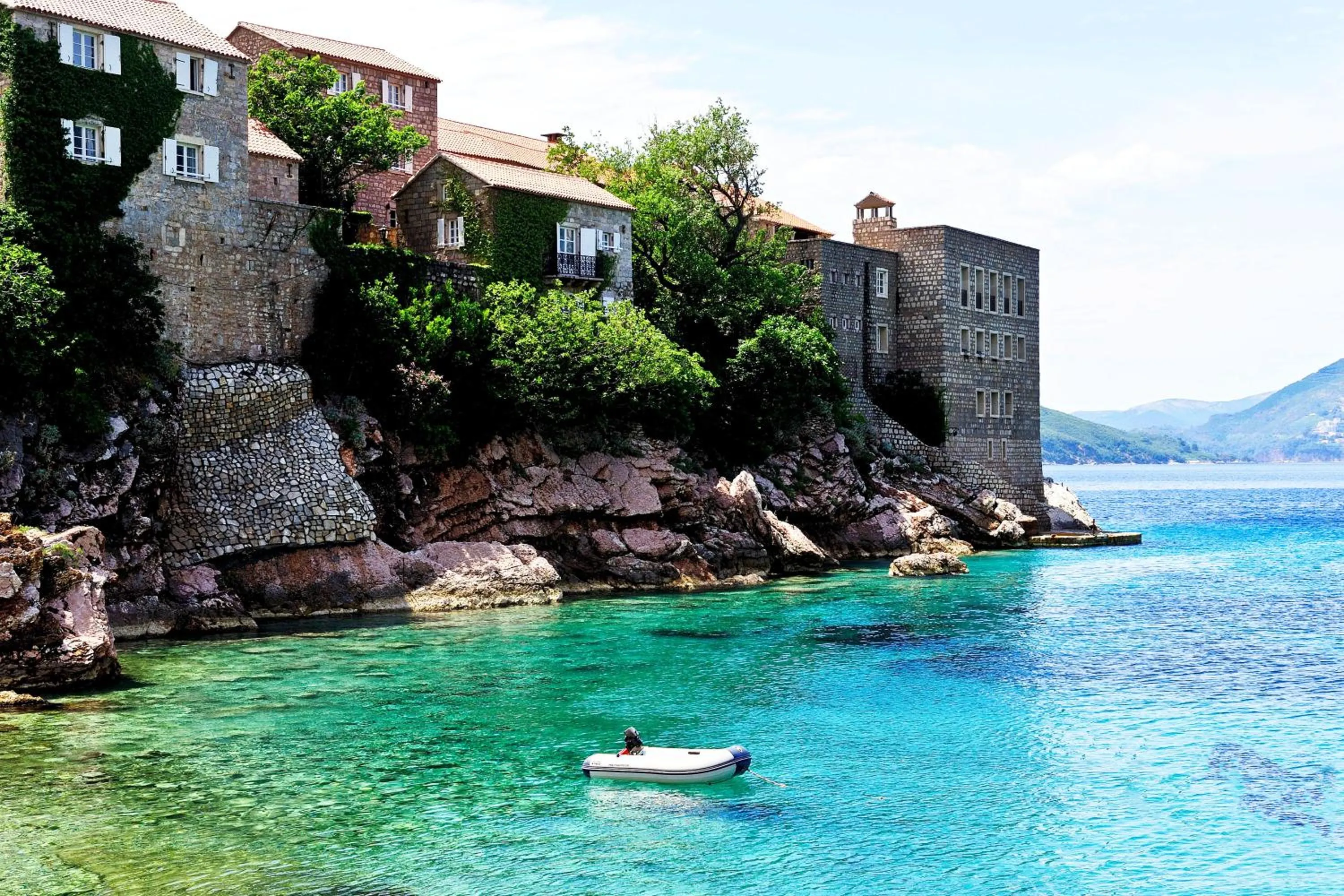 Natural landscape in Apartments Villa Milna 2
