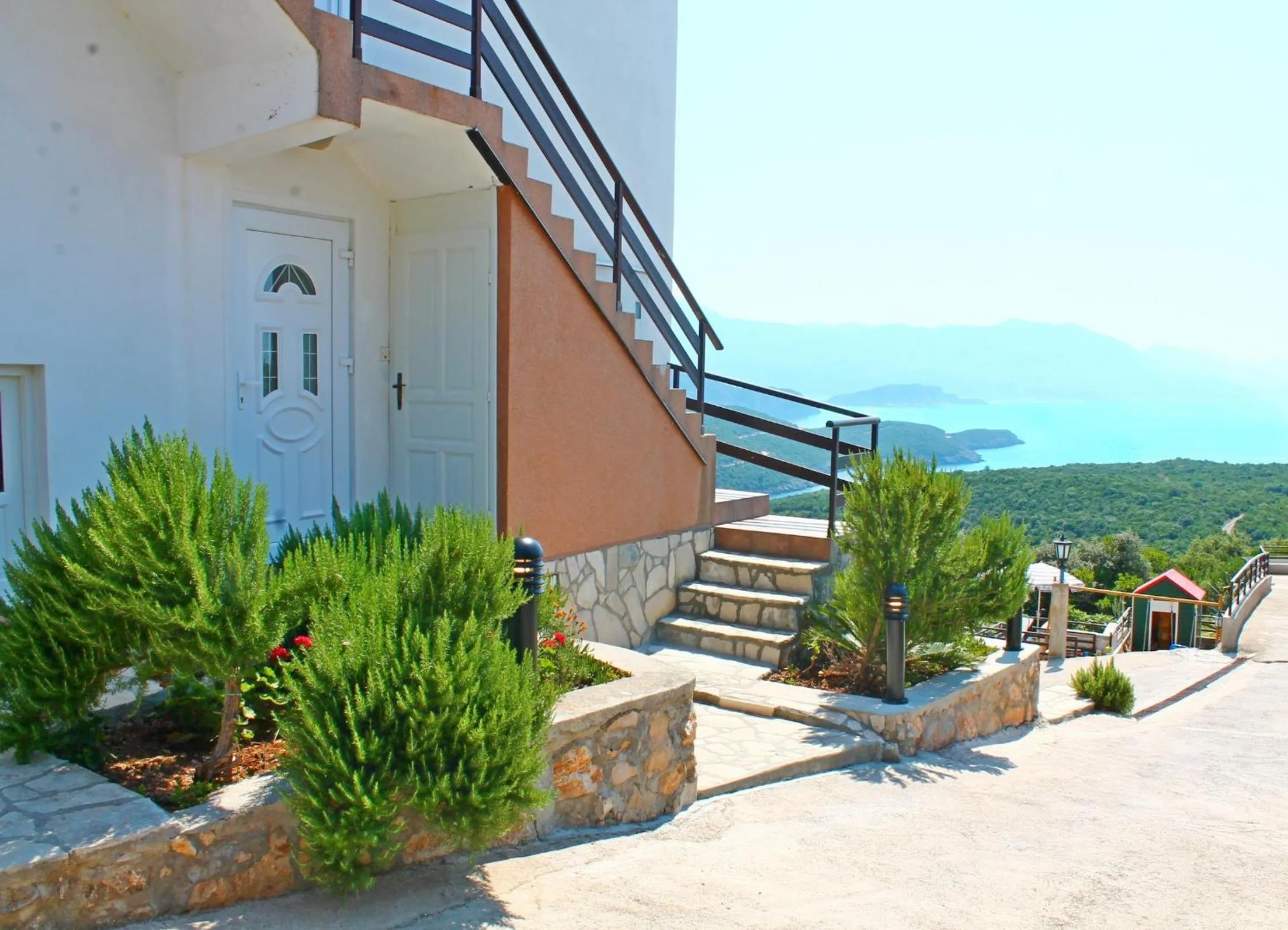Patio in Apartments Villa Milna 2
