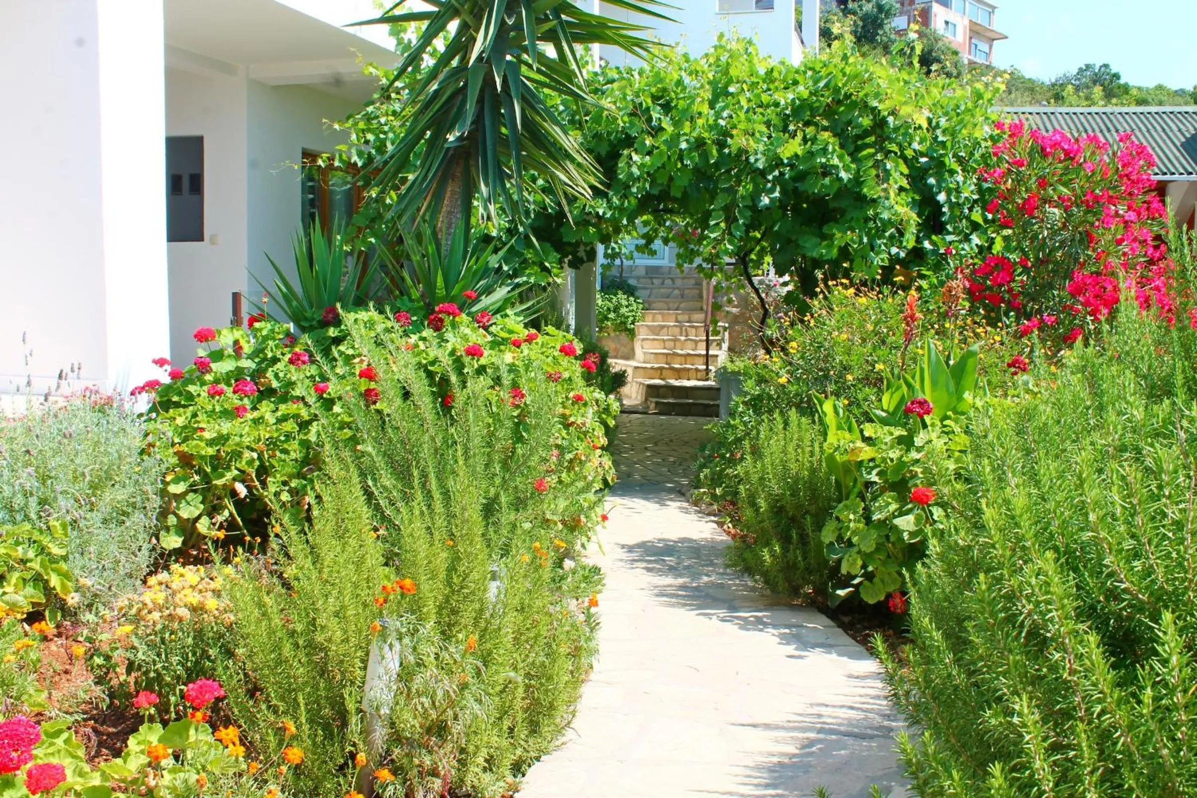 Garden in Apartments Villa Milna 2