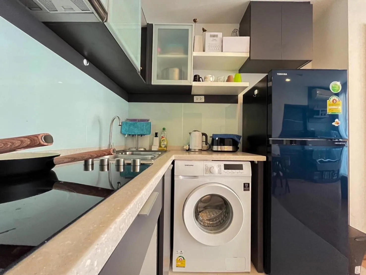 Kitchen or kitchenette in The Astra Residence