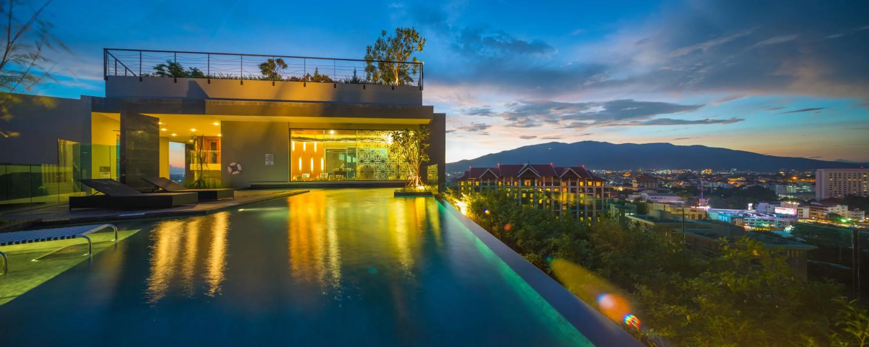 Pool view in The Astra Residence